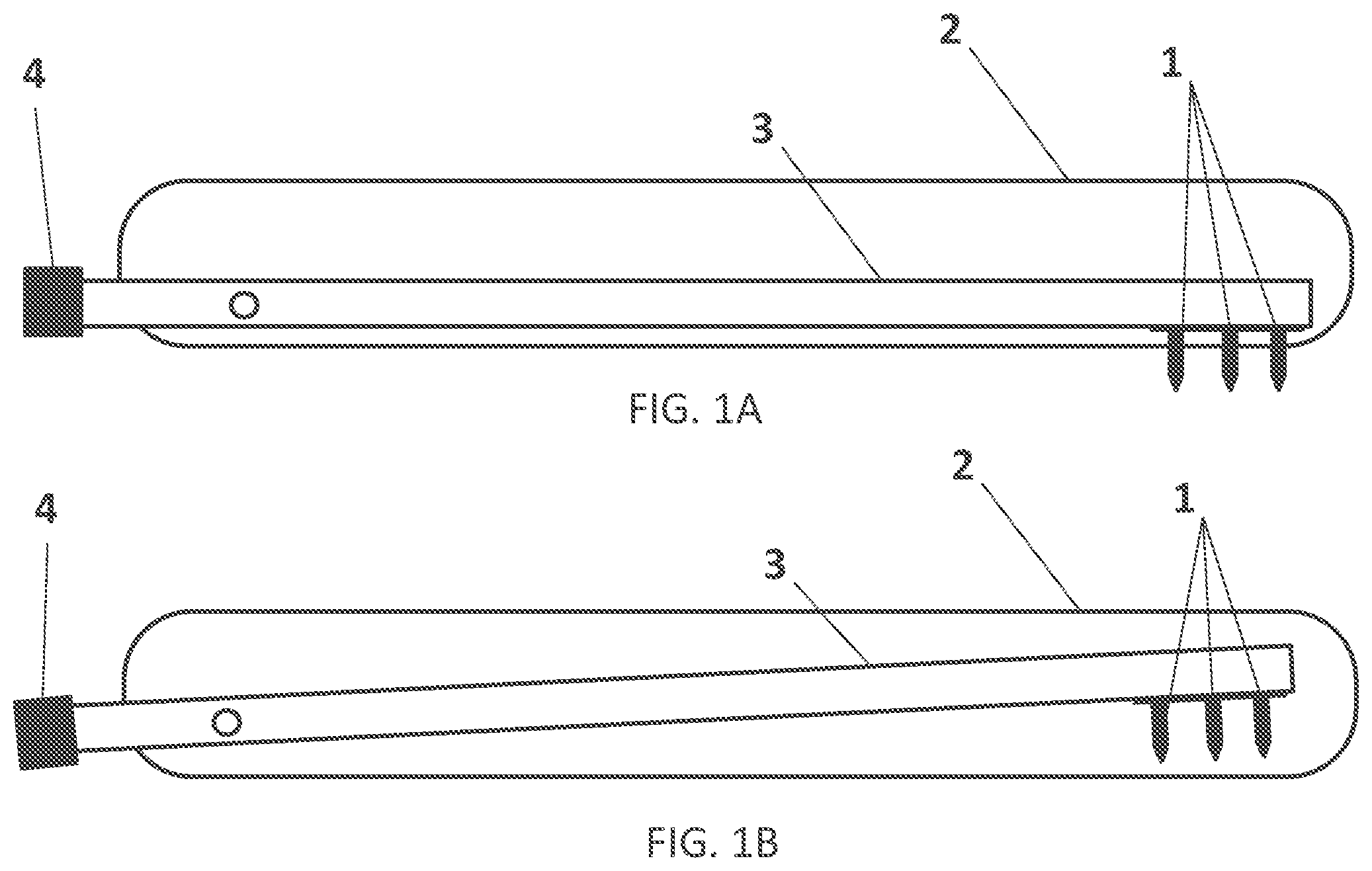 Patent US11779388 Figure 1 – RF fractional device for treatment at different tissue depths
