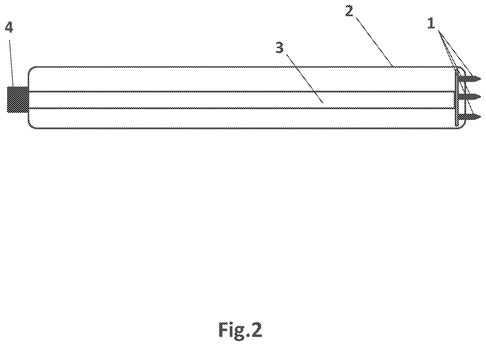 Patent US11779388 Figure 2 – RF fractional device for treatment at different tissue depths