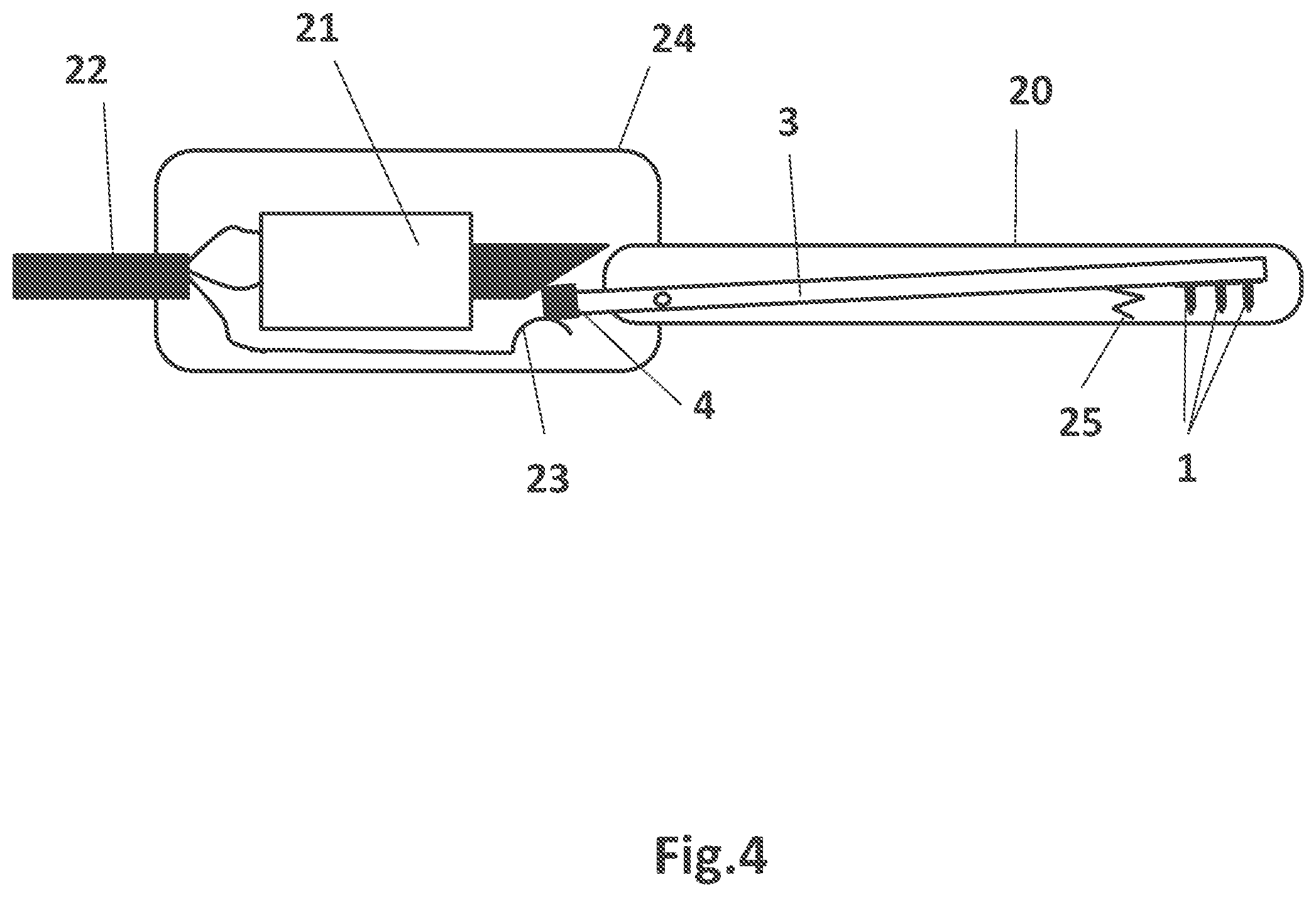 Patent US11779388 Figure 4 – RF fractional device for treatment at different tissue depths