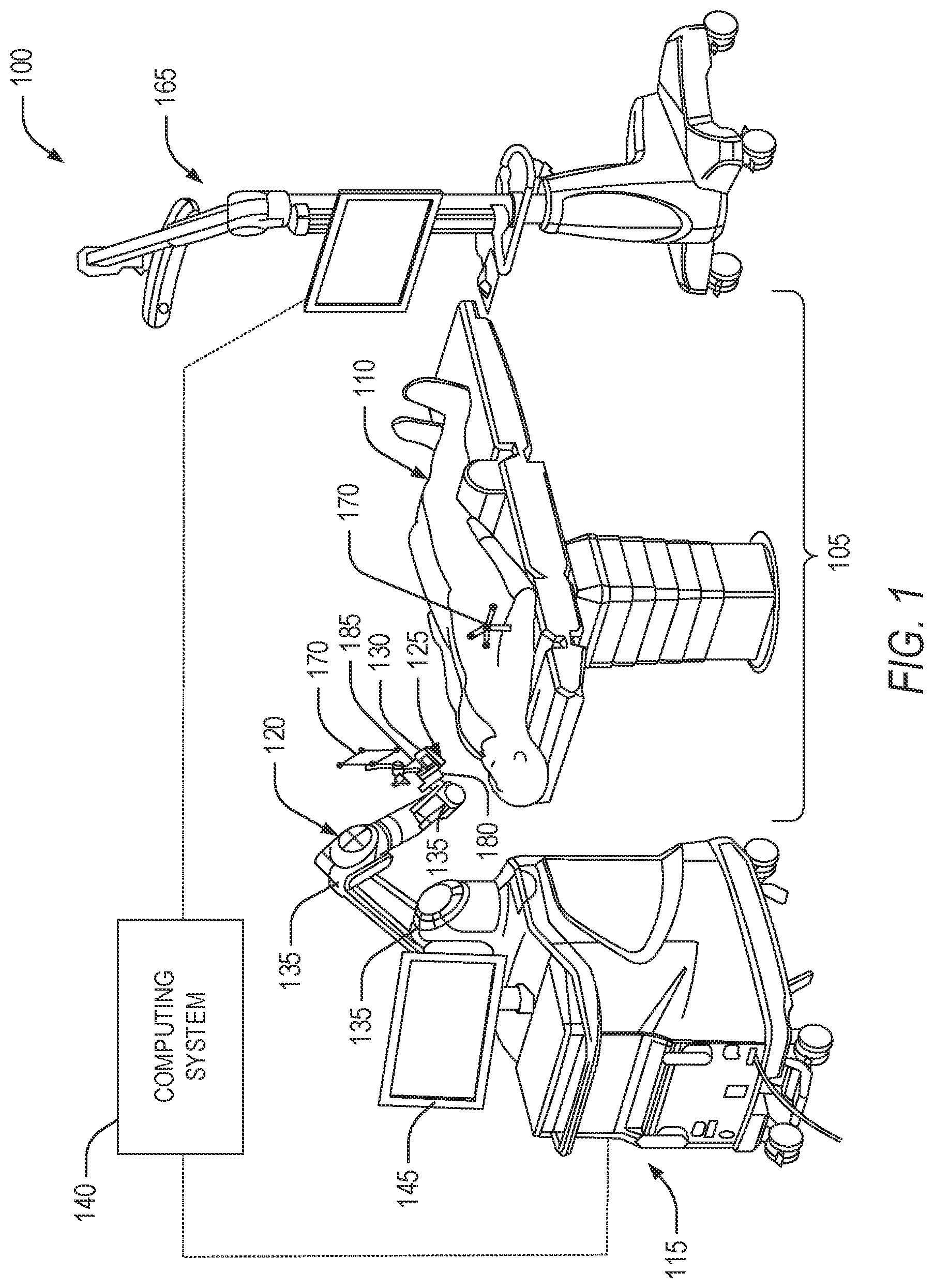 Patent US11779402 — Robotic shoulder repair and reconstruction — Figure 1