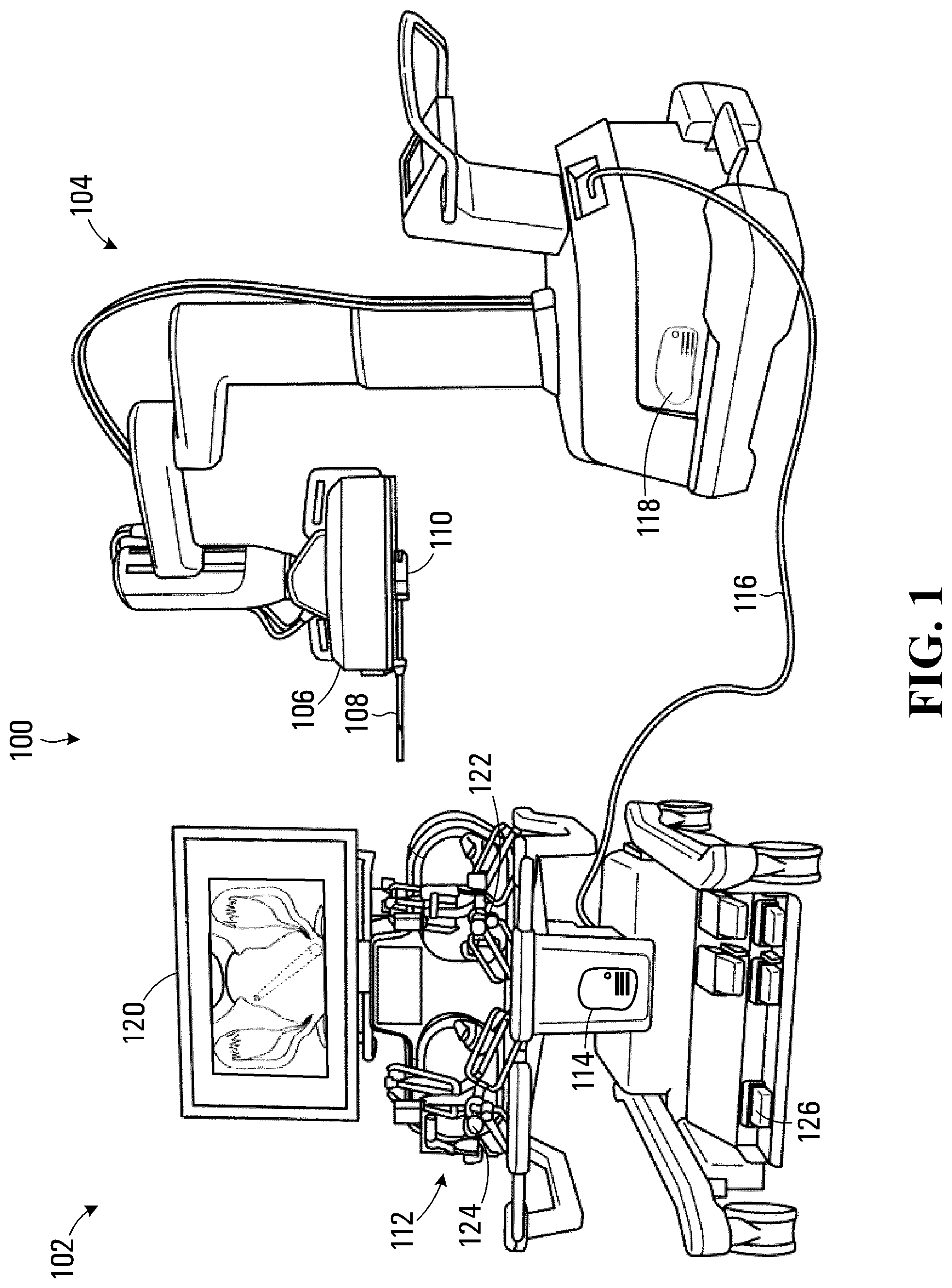 Patent US11779418 — System and apparatus for positioning an instrument in a body cavity for performing a surgical procedure — Figure 1