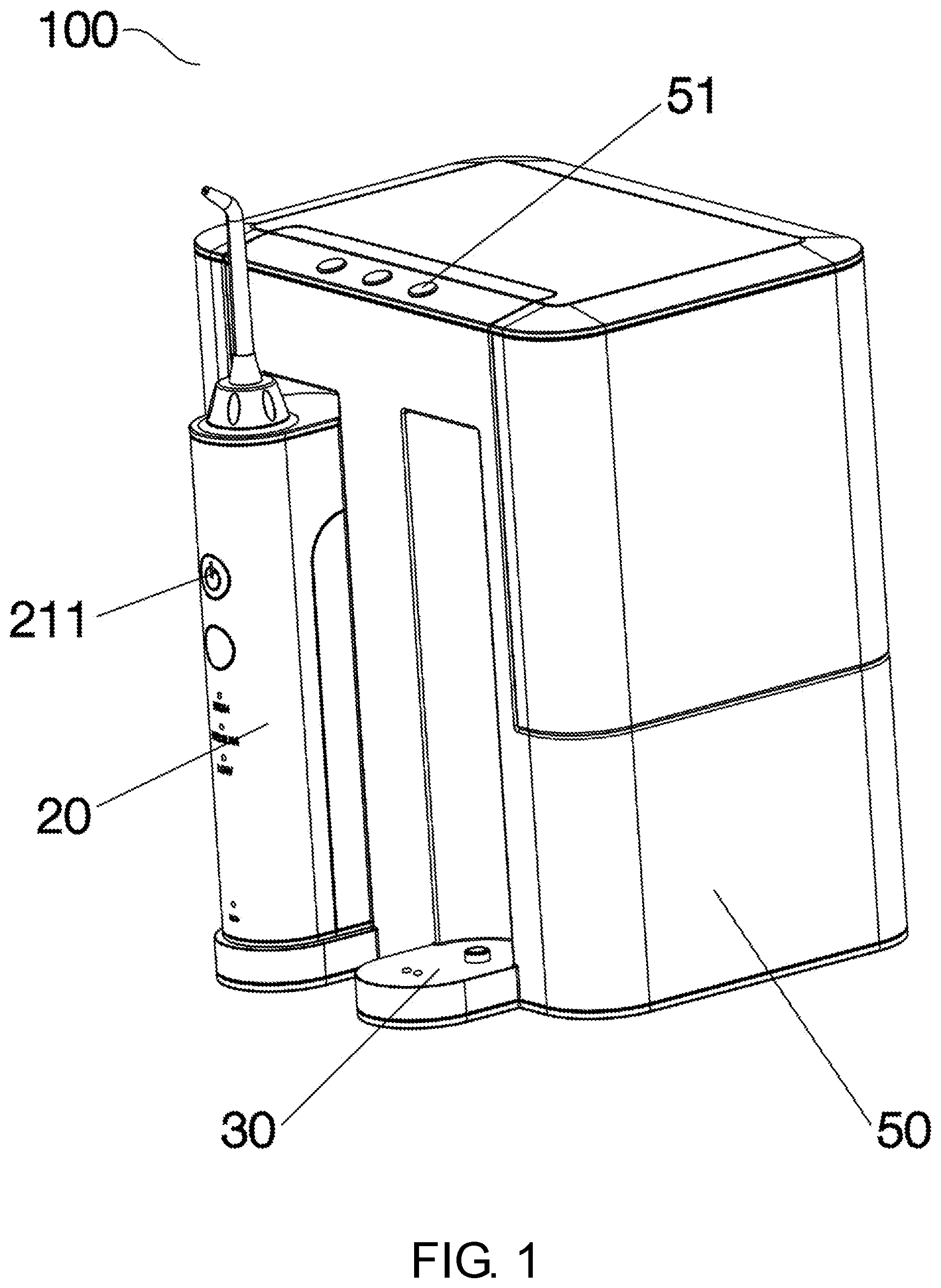 Patent US11779442 — Teeth cleaning apparatus — Figure 1