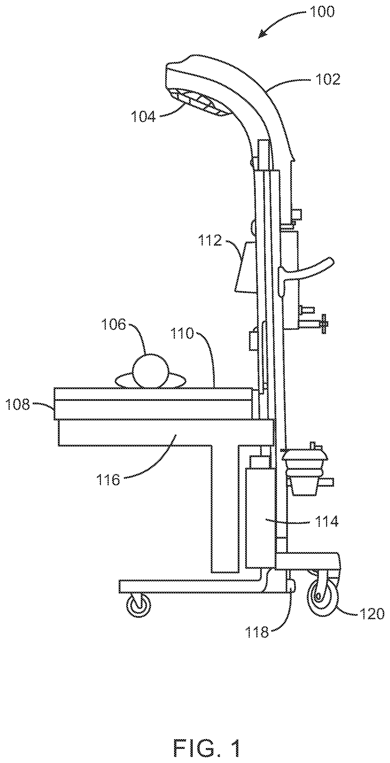 Patent US11779500 — Systems and methods for controlling a heating component for an infant care station — Figure 1