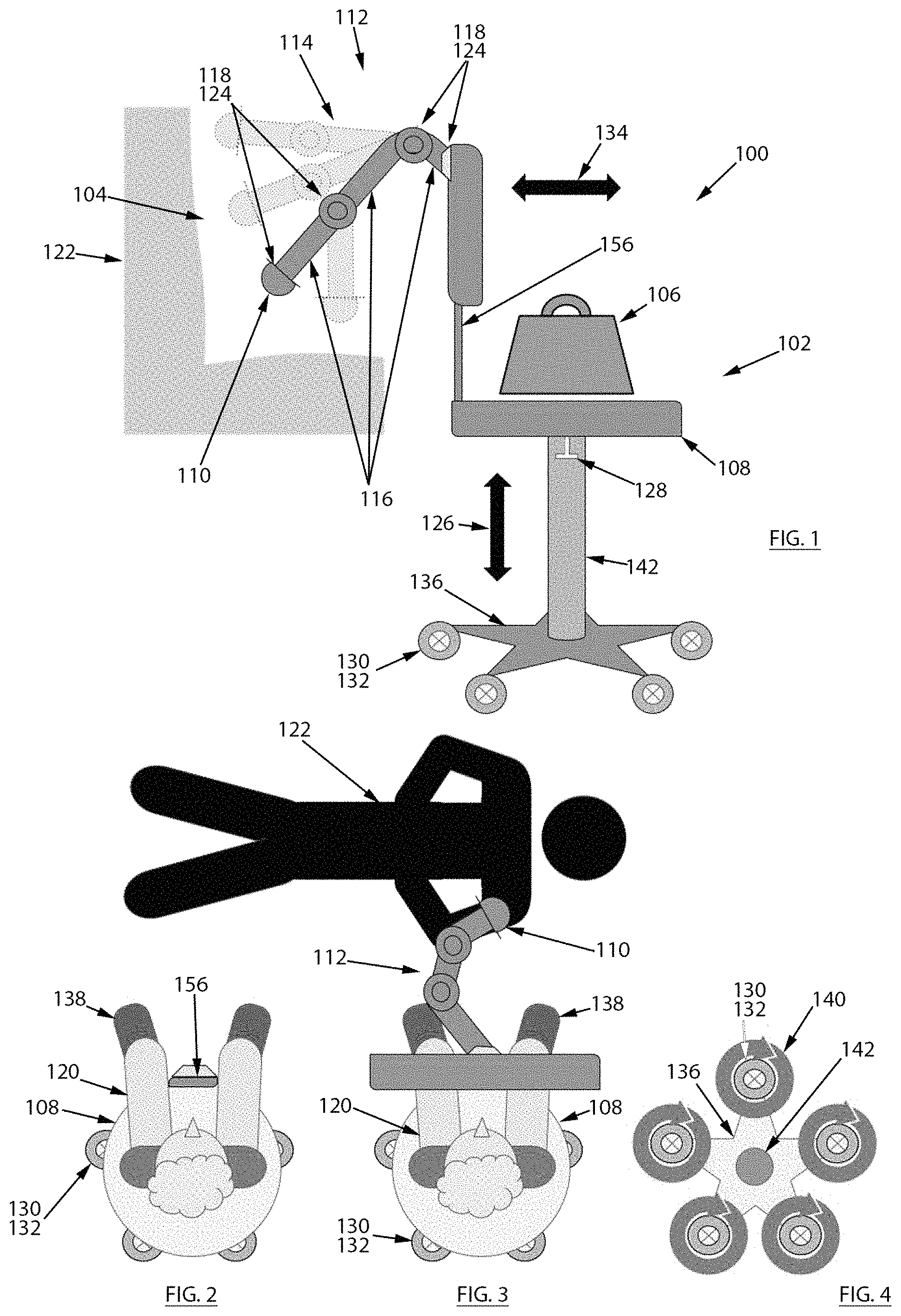 Patent US11779503 — Treatment force application device — Figure 1