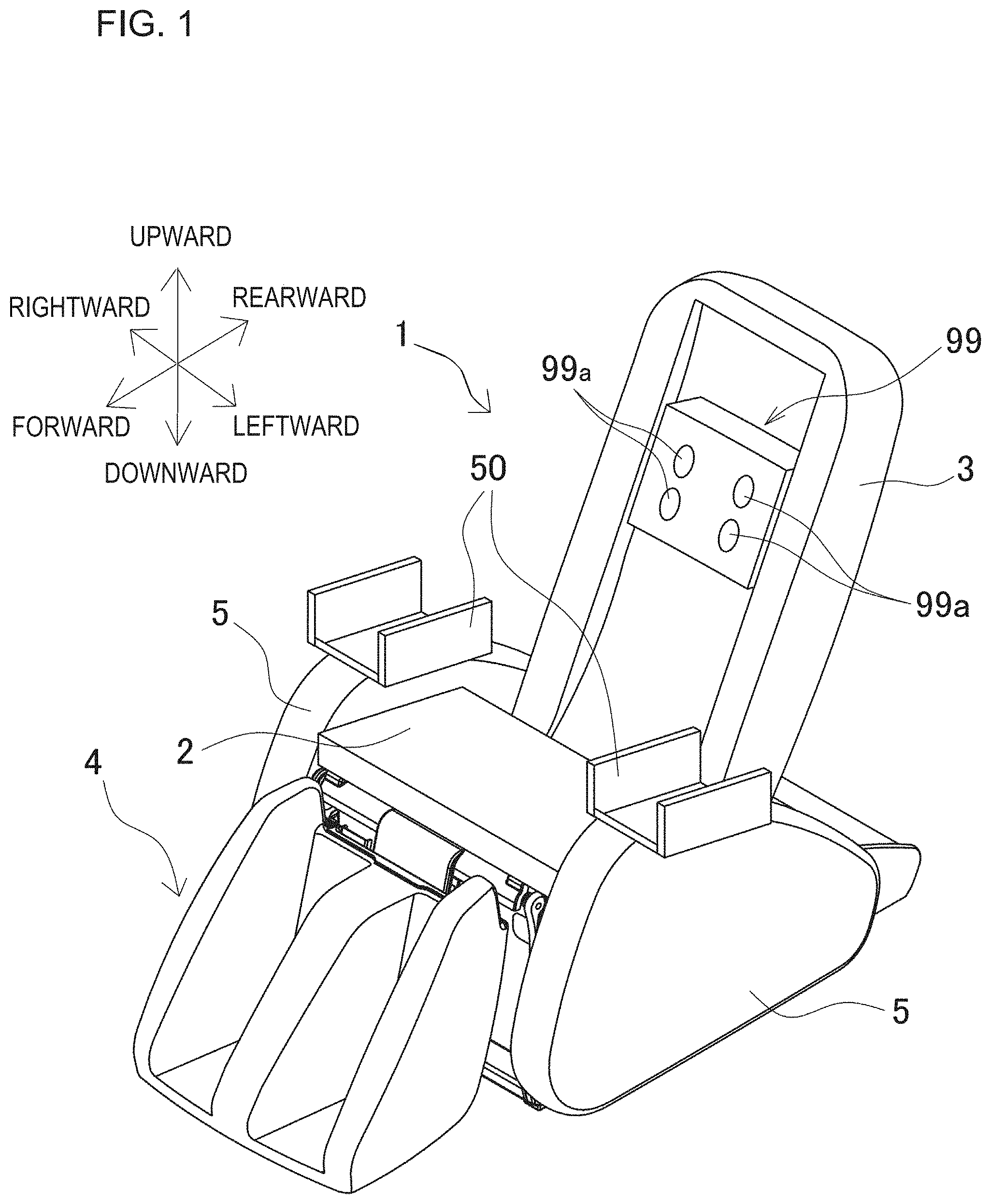 Patent US11779509 — Massage machine — Figure 1