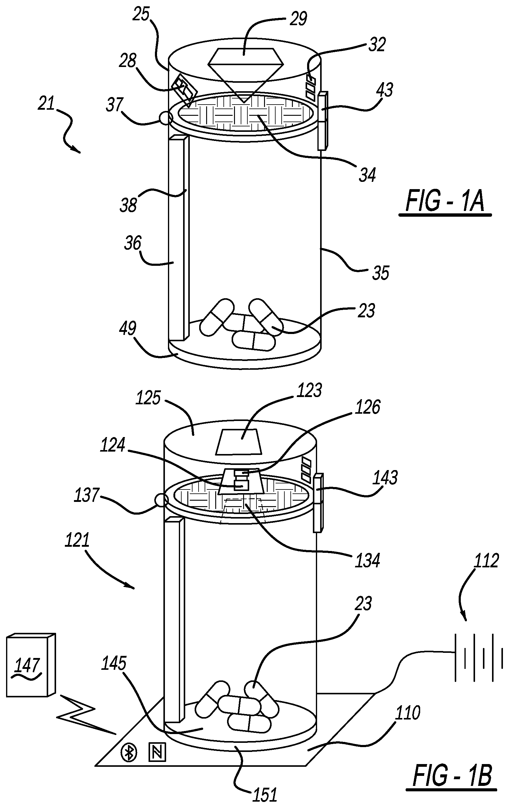 Patent US11779517 — Medication bottle with anti-tampering features — Figure 1