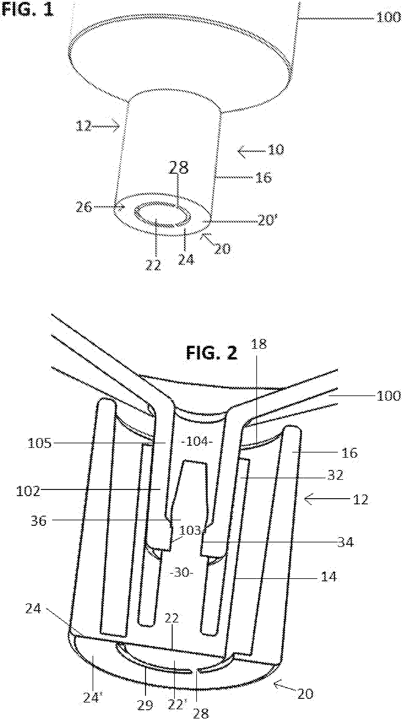 Patent US11779520 — Closure for a medical dispenser including a one-piece tip cap — Figure 1