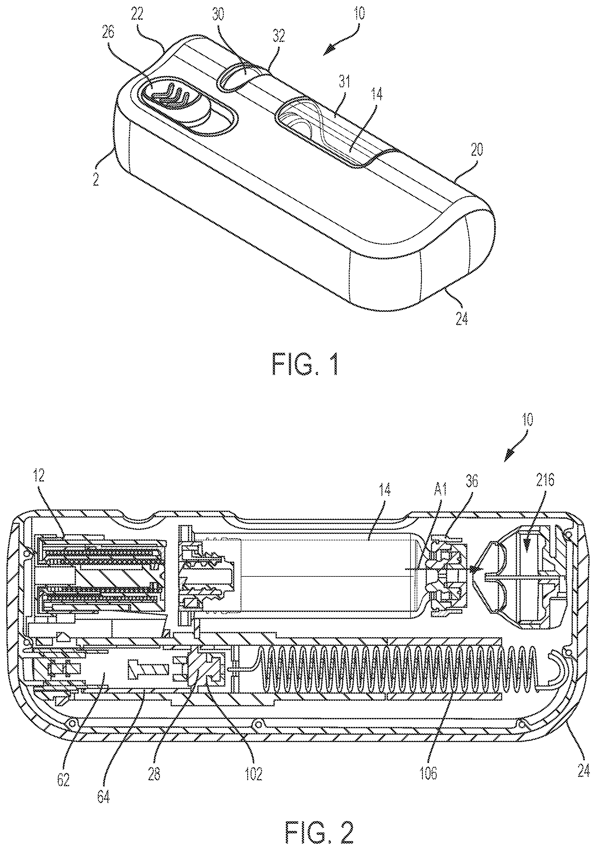 Patent US11779701 — Tube crimping arrangement for drug delivery device — Figure 1