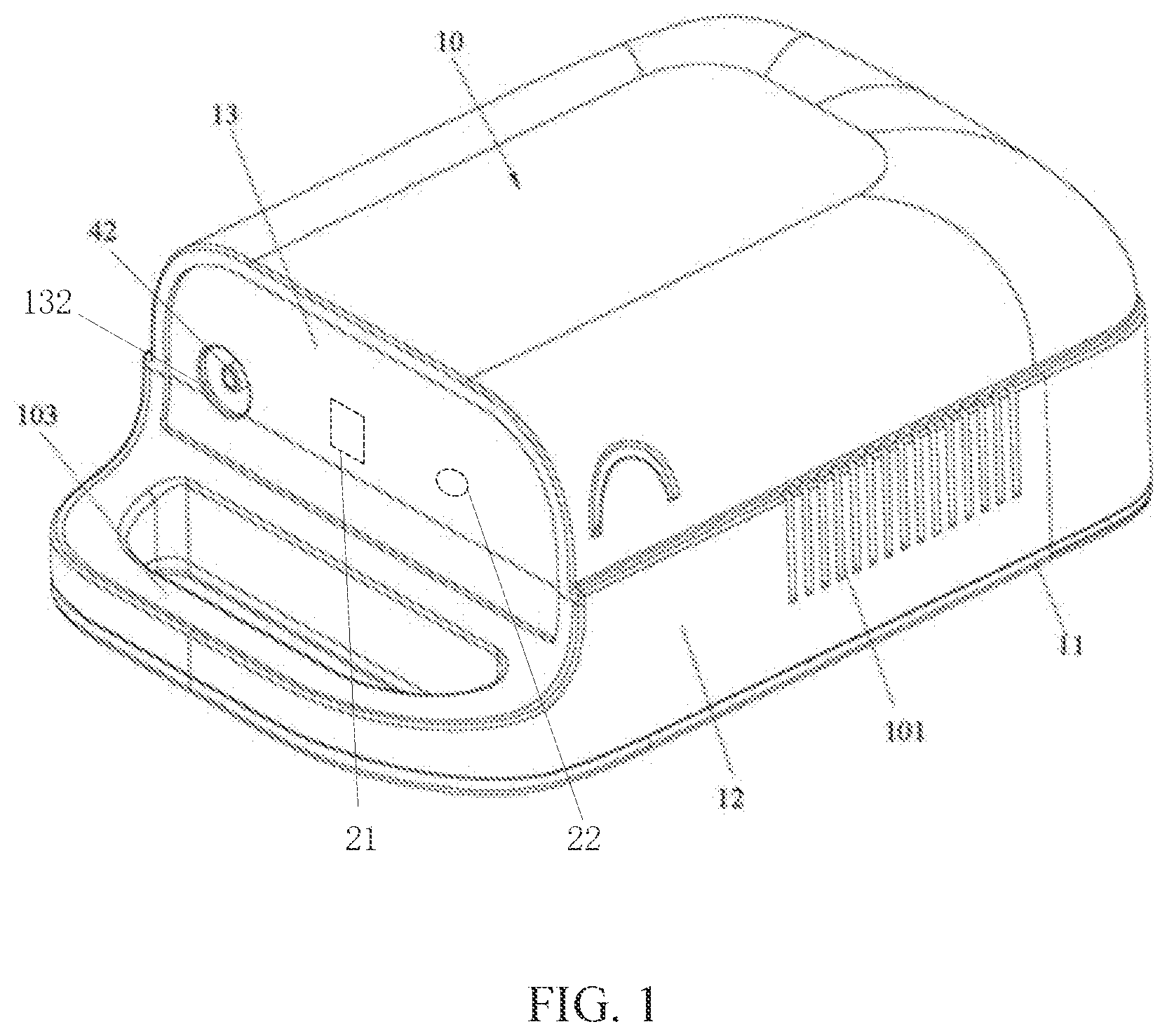 Patent US11779711 — Atomizer with intelligent control digital display function — Figure 1