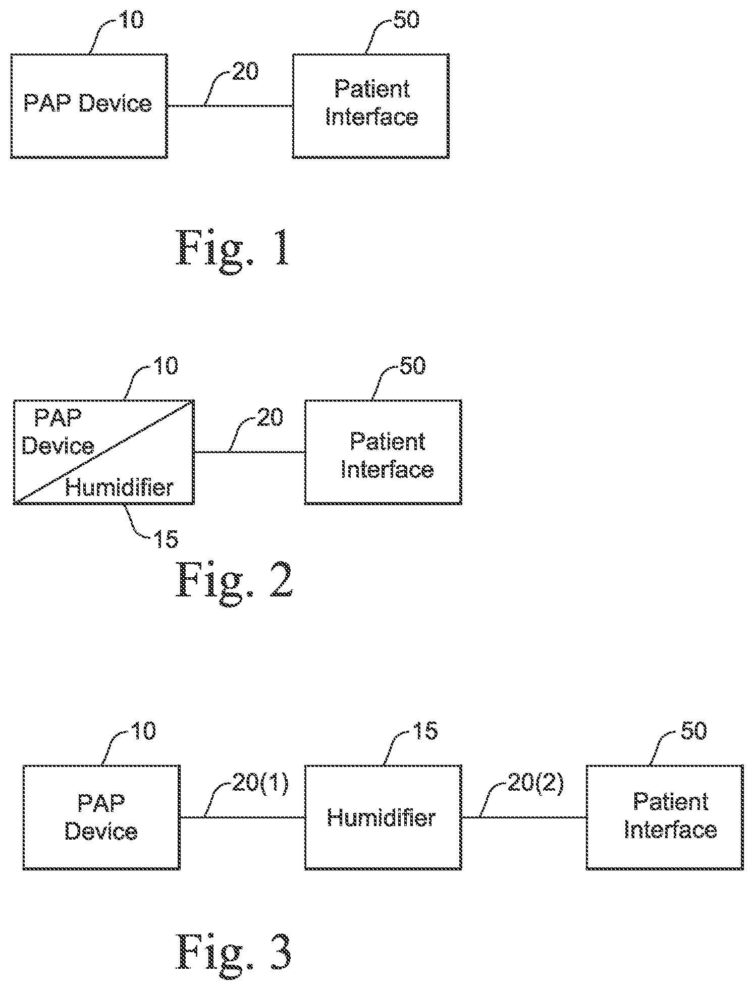 Patent US11779719 — Wire heated tube with temperature control system for humidifier for respiratory apparatus — Figure 1