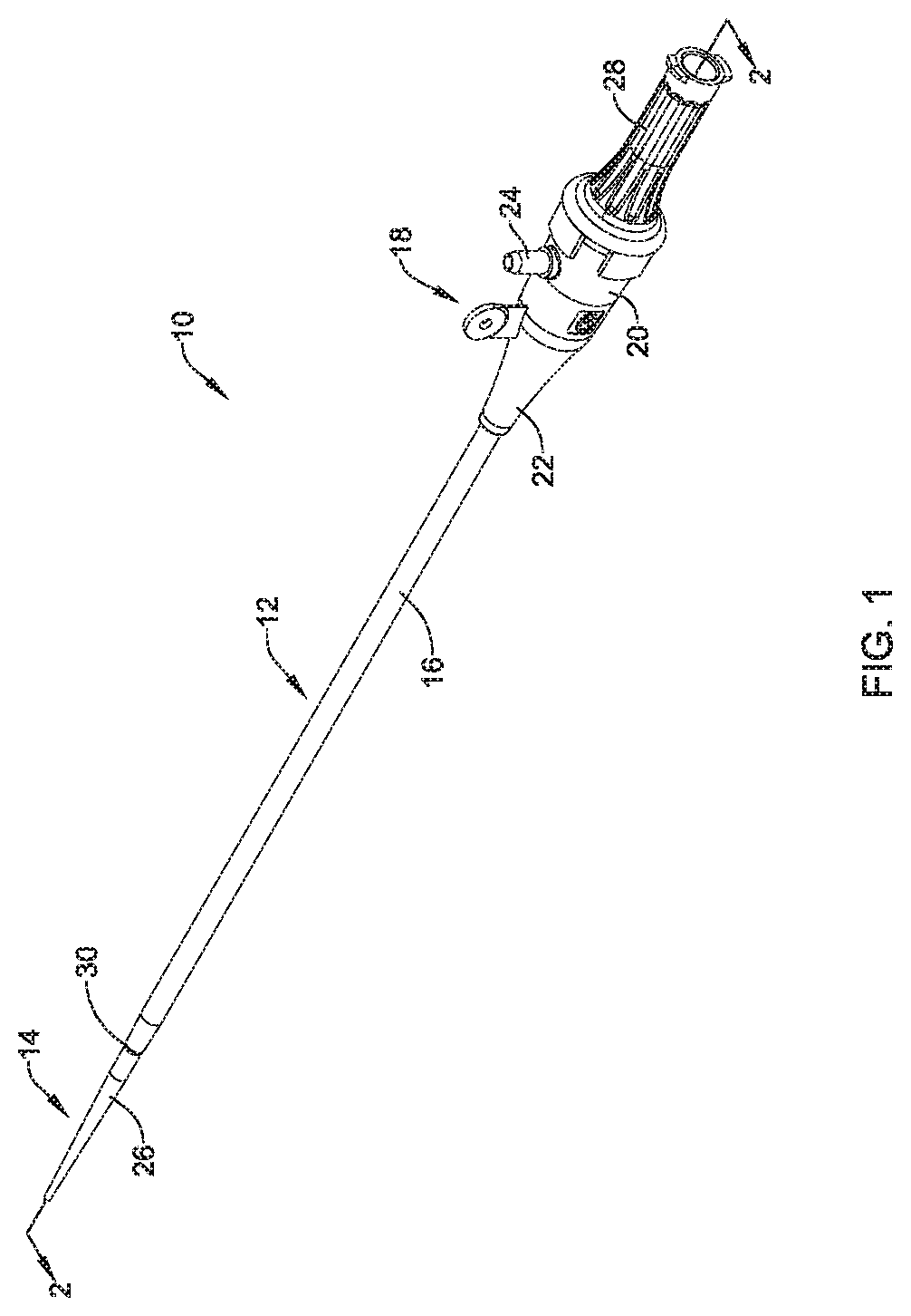 Patent US11779743 Figure 1 – Hemostasis valve design for introducer sheath