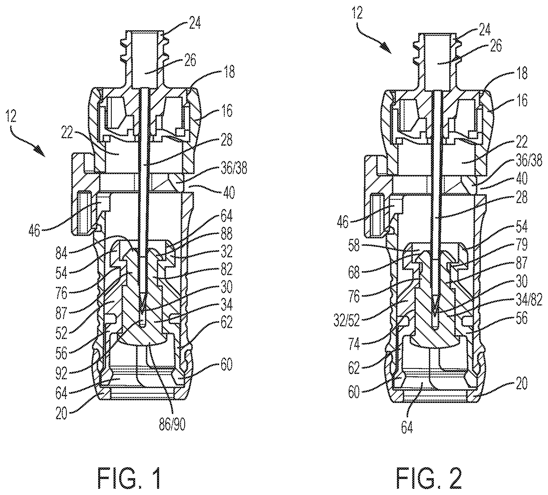 Patent US11779747 — Connector for system for closed transfer of fluids — Figure 1