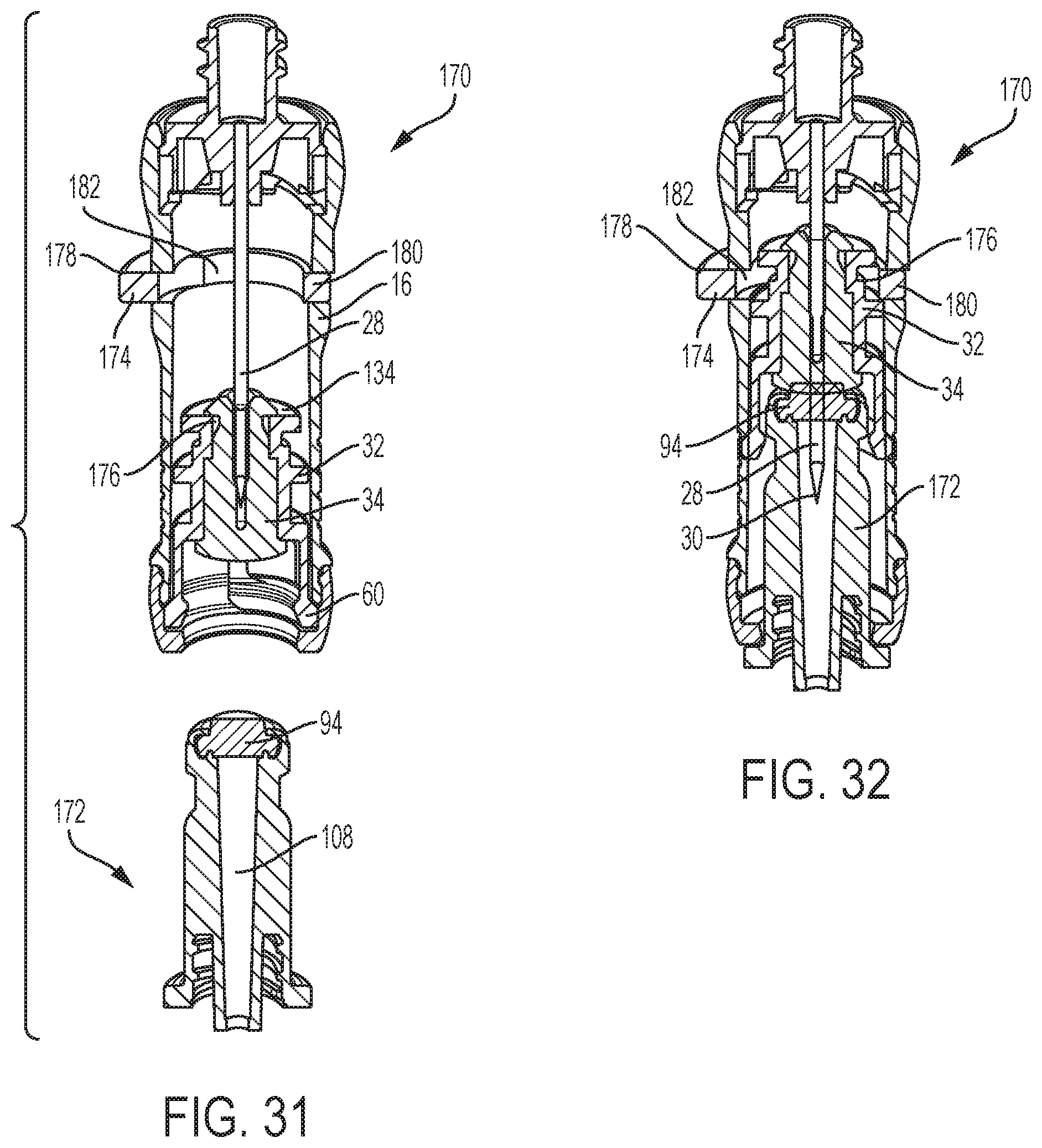 Patent US11779747 Figure 14 – Connector for system for closed transfer of fluids