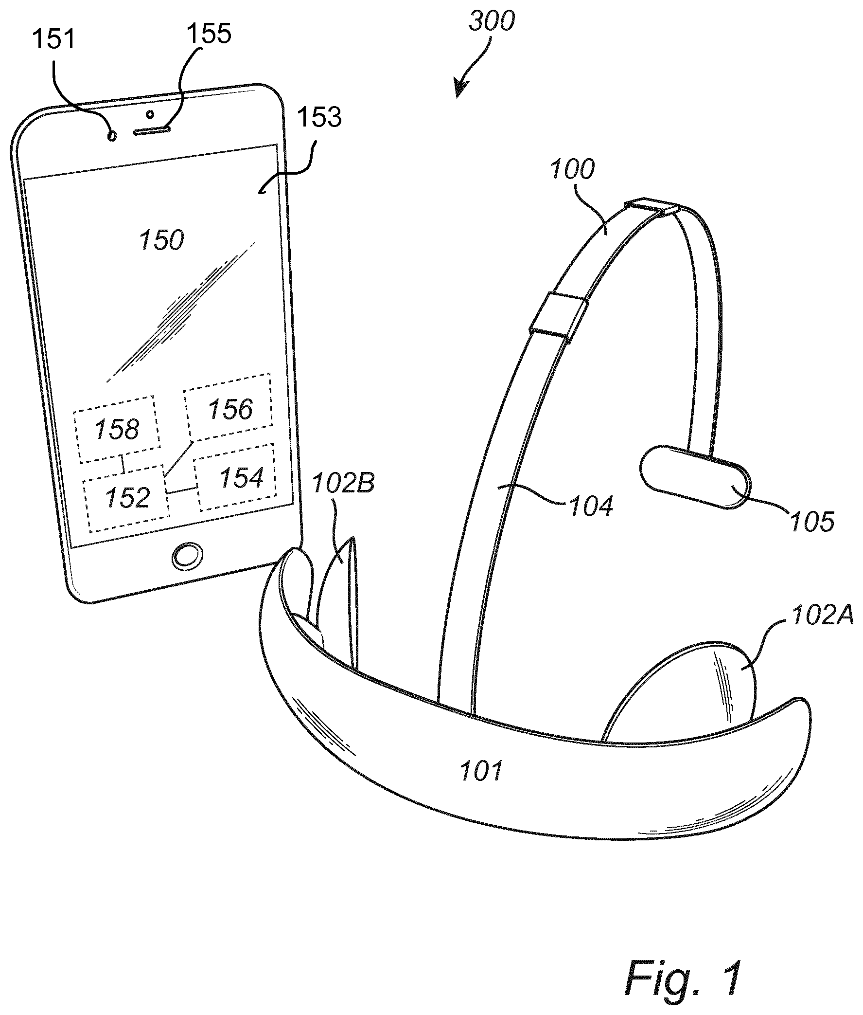 Patent US11779753 — Positioning of electrodes for transcranial brain stimulation — Figure 1
