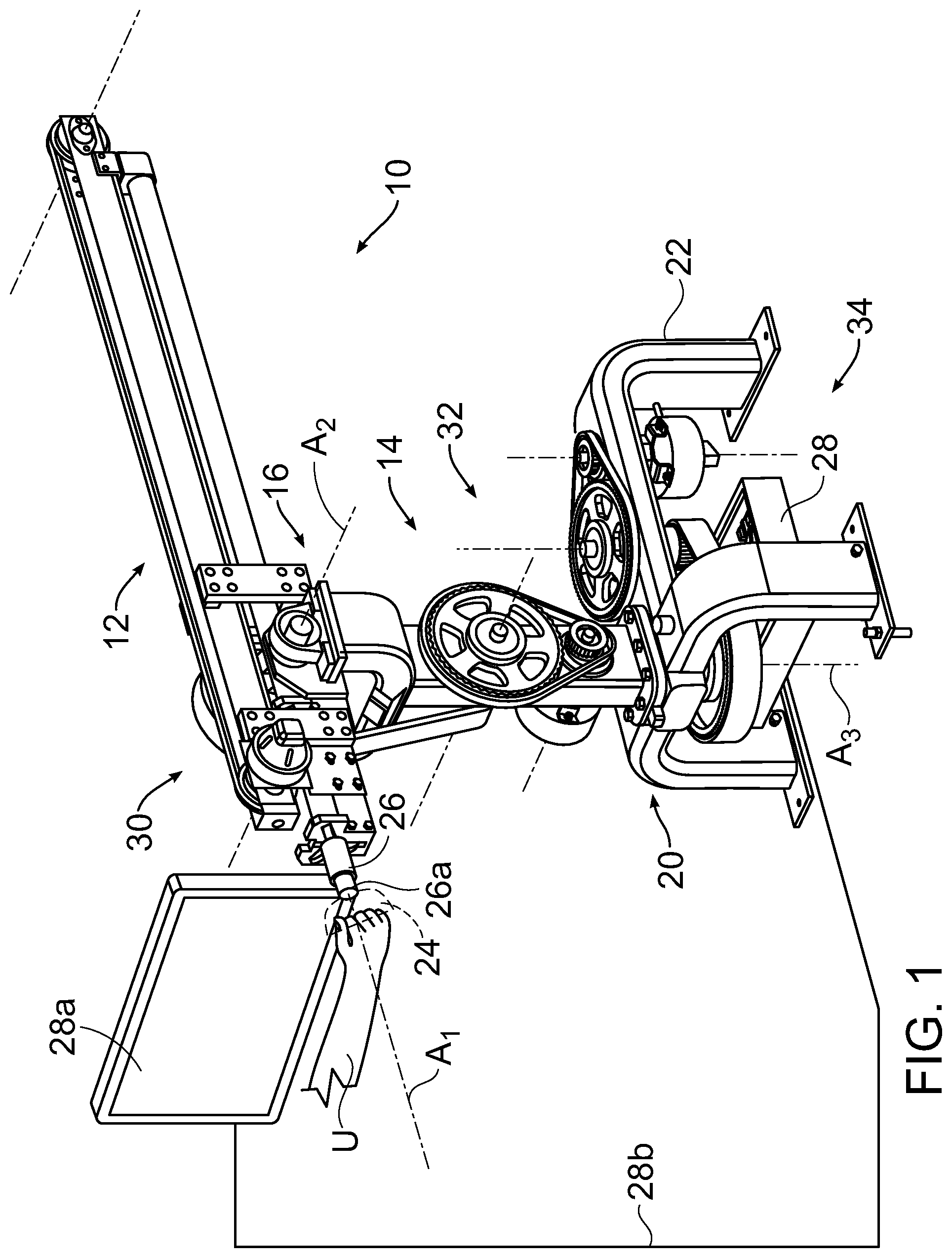 Patent US11779799 Figure 1 – Exercise handle