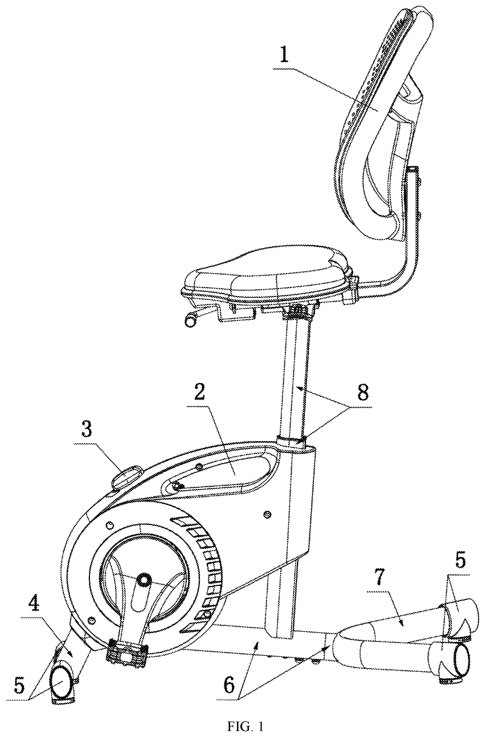Patent US11779803 — Fitness bike — Figure 1