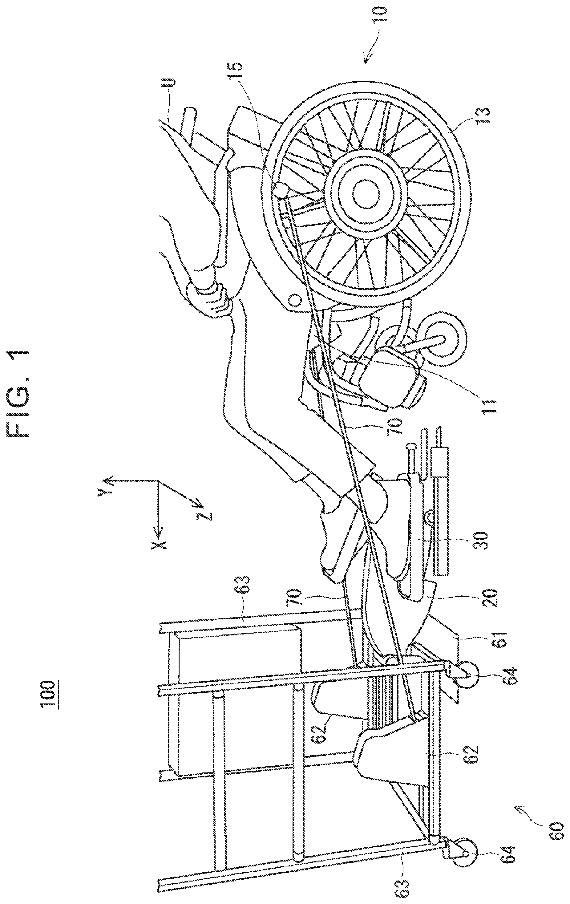 Patent US11779804 Figure 1 – Pedaling exercise machine and fixing method thereof