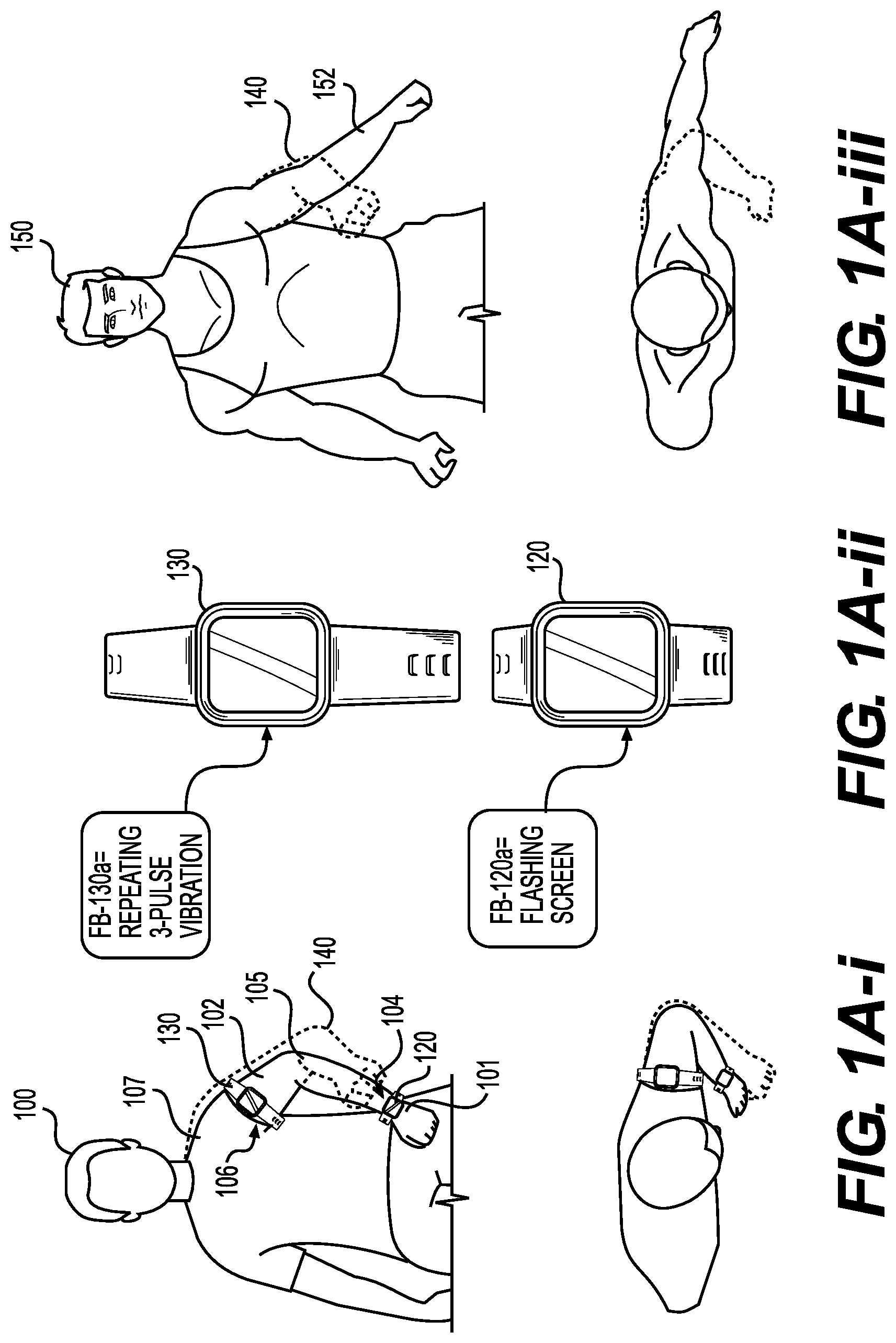 Patent US11779808 — Wearable device systems and methods for guiding physical movements — Figure 1