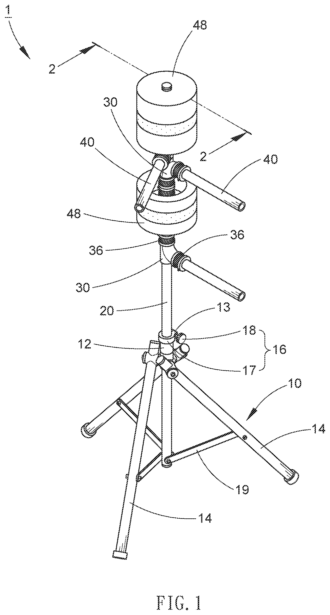 Patent US11779825 — Martial arts training equipment — Figure 1