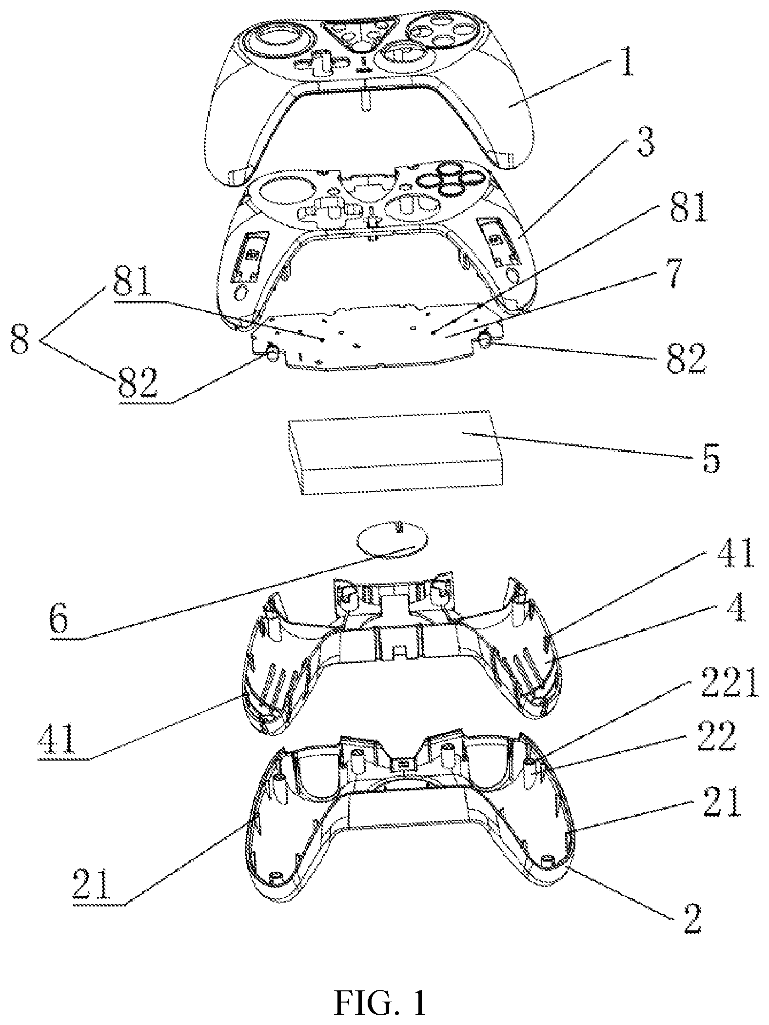 Patent US11779835 Figure 1 – Video game controller