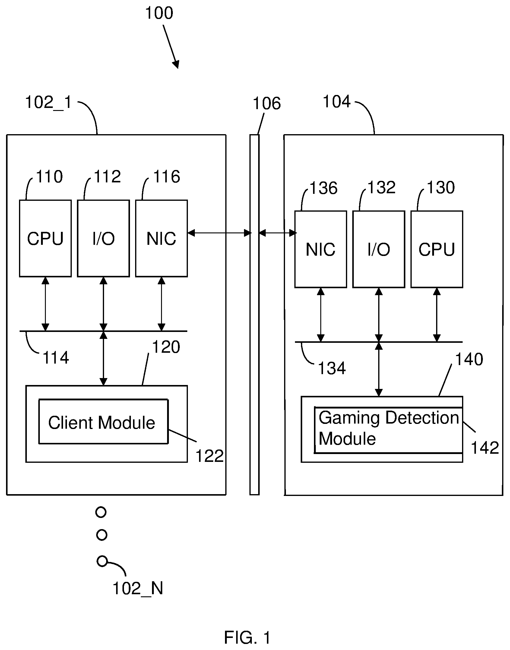 Patent US11779838 — Apparatus and method for identifying digital gaming activity based upon anonymized keystroke data — Figure 1