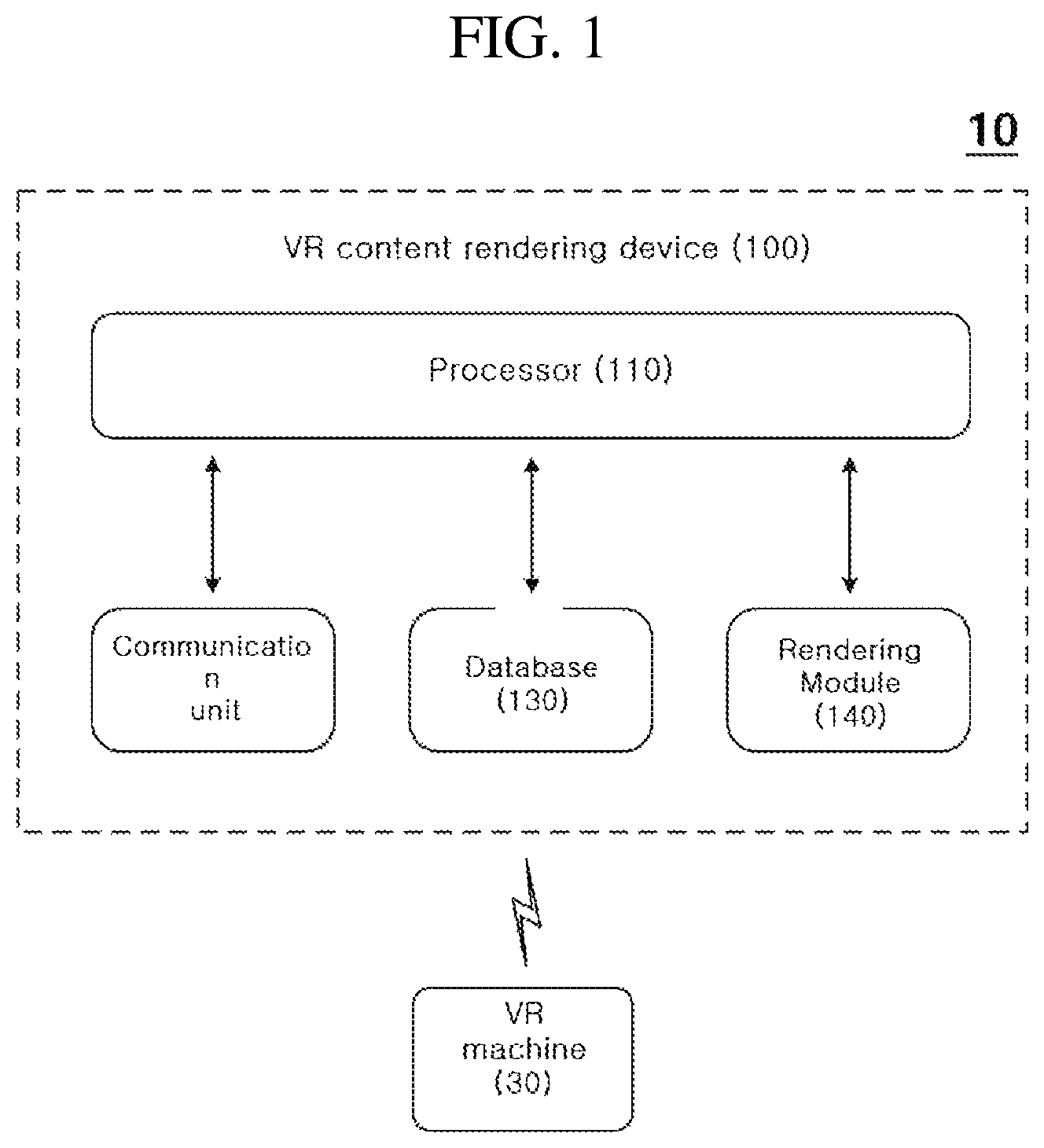 Patent US11779841 — Device and method for rendering VR content that provide bird's eye view perspectives — Figure 1