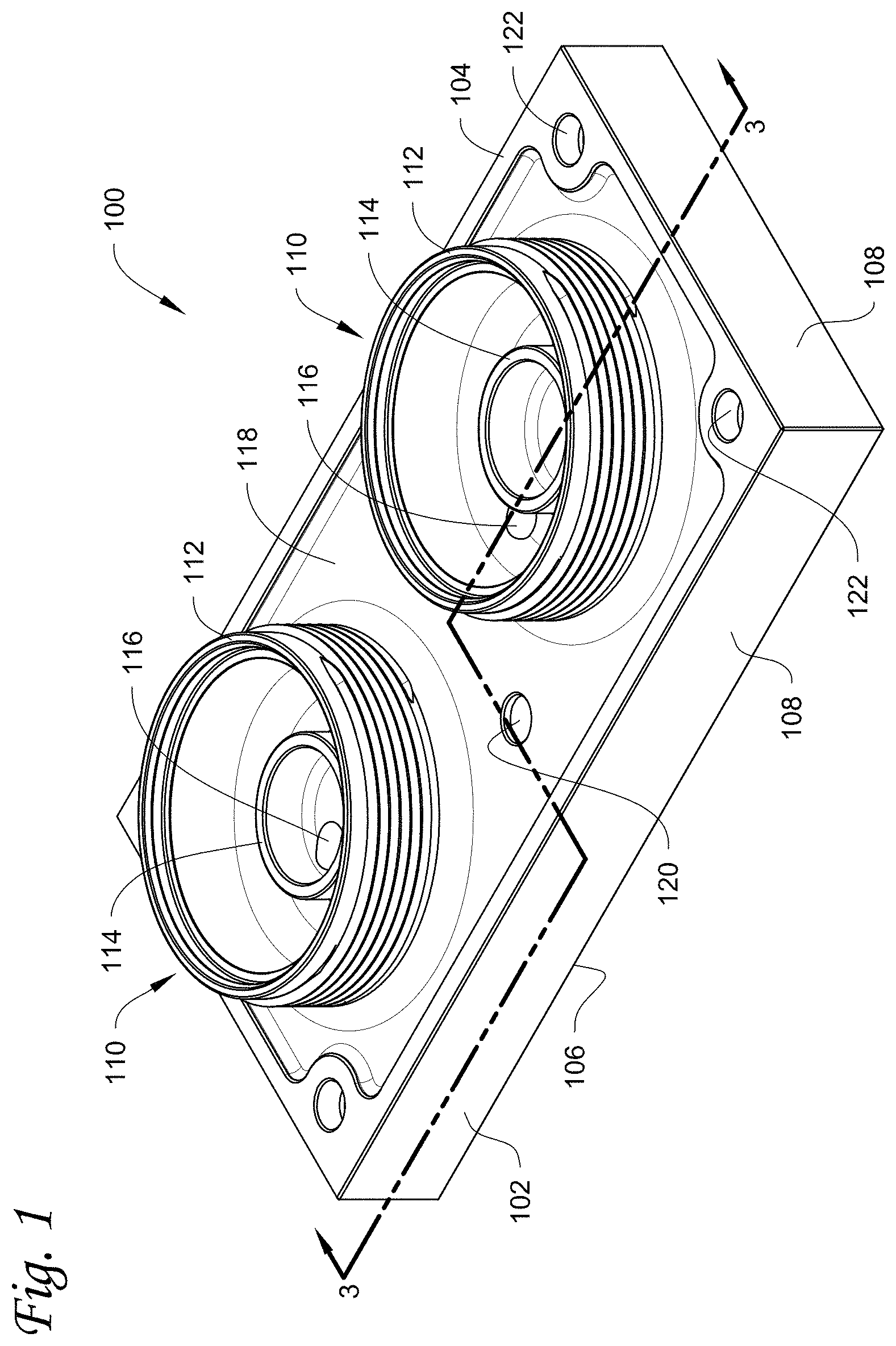 Patent US11779866 — Modular filter manifold — Figure 1