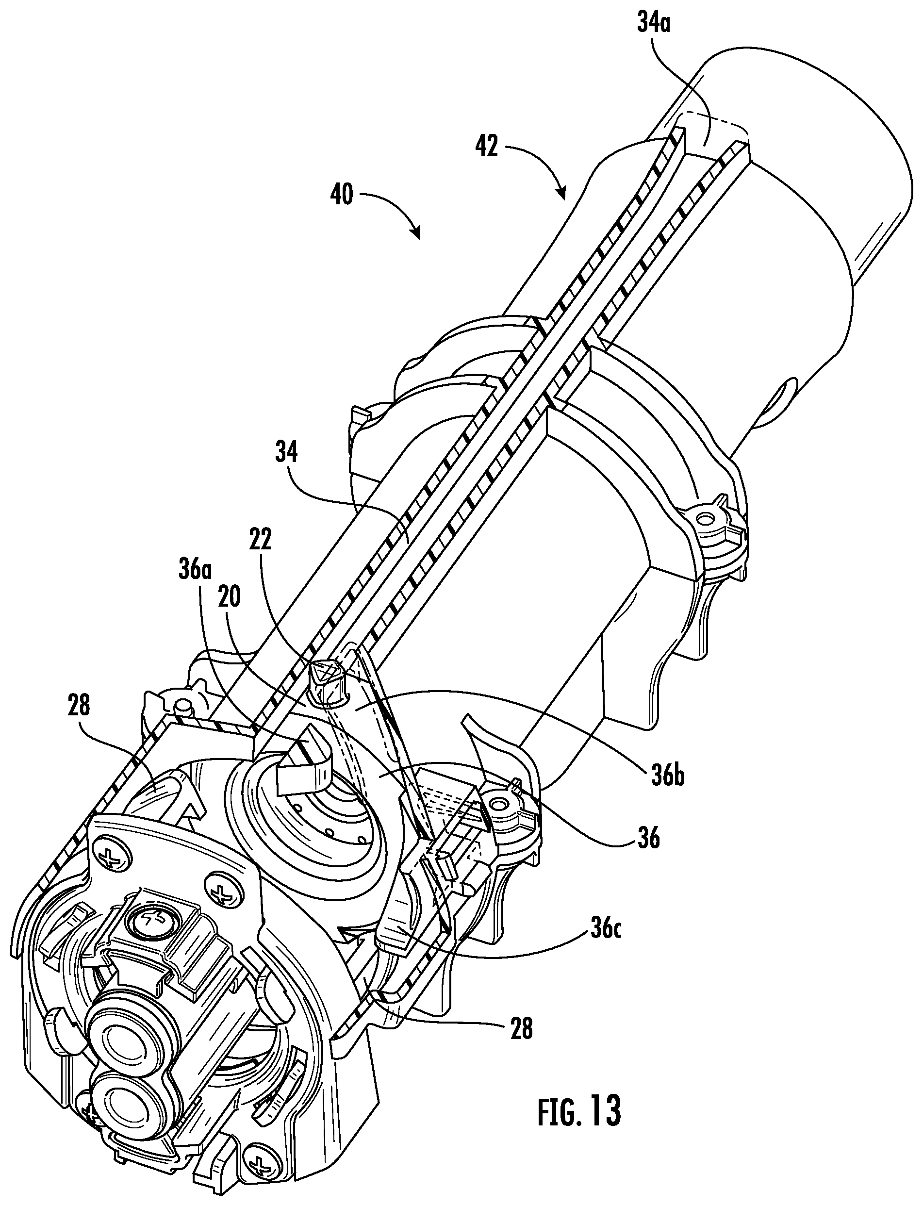 Patent US11779867 Figure 12 – Mechanical interlock system for a filter