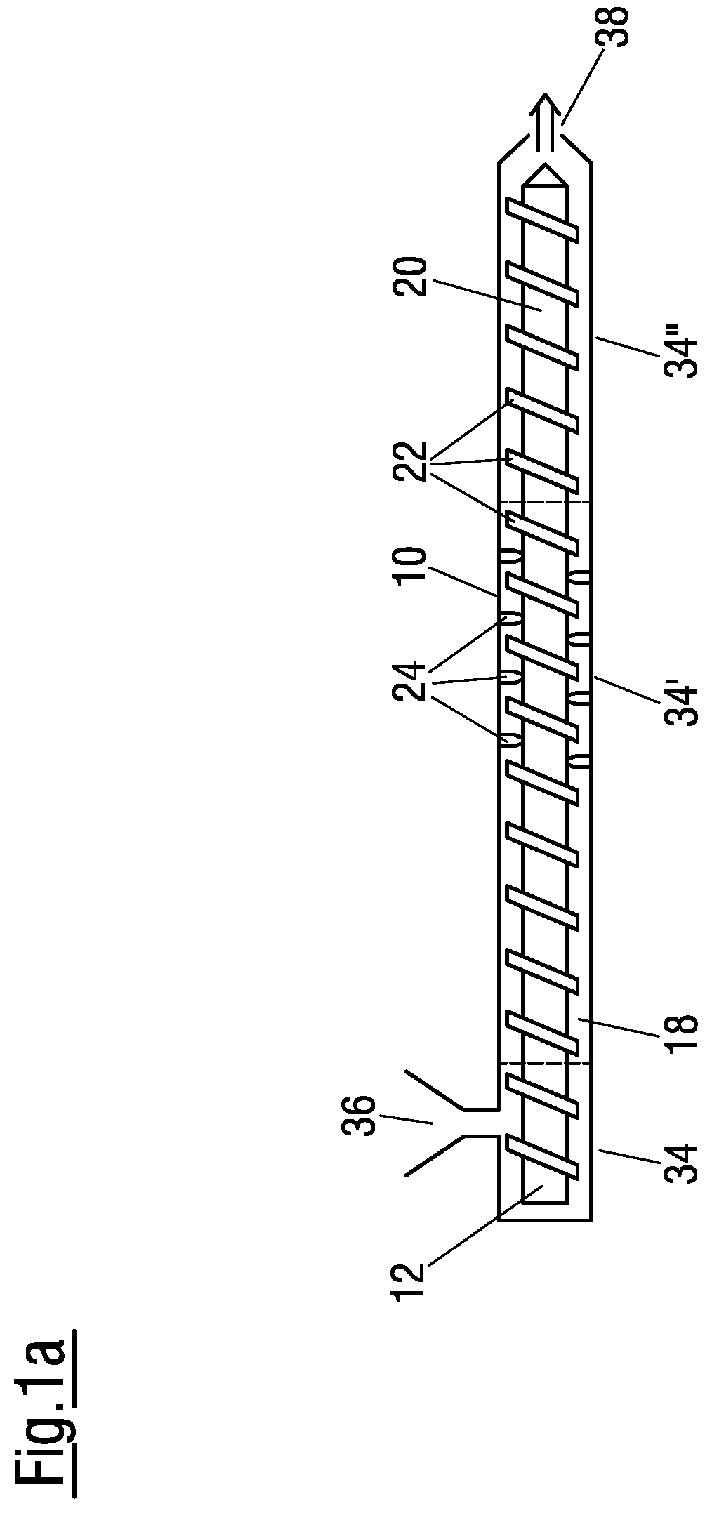 Patent US11779891 Figure 1 – Asymmetrical three-blade screw-type shaft for a mixing and kneading machine