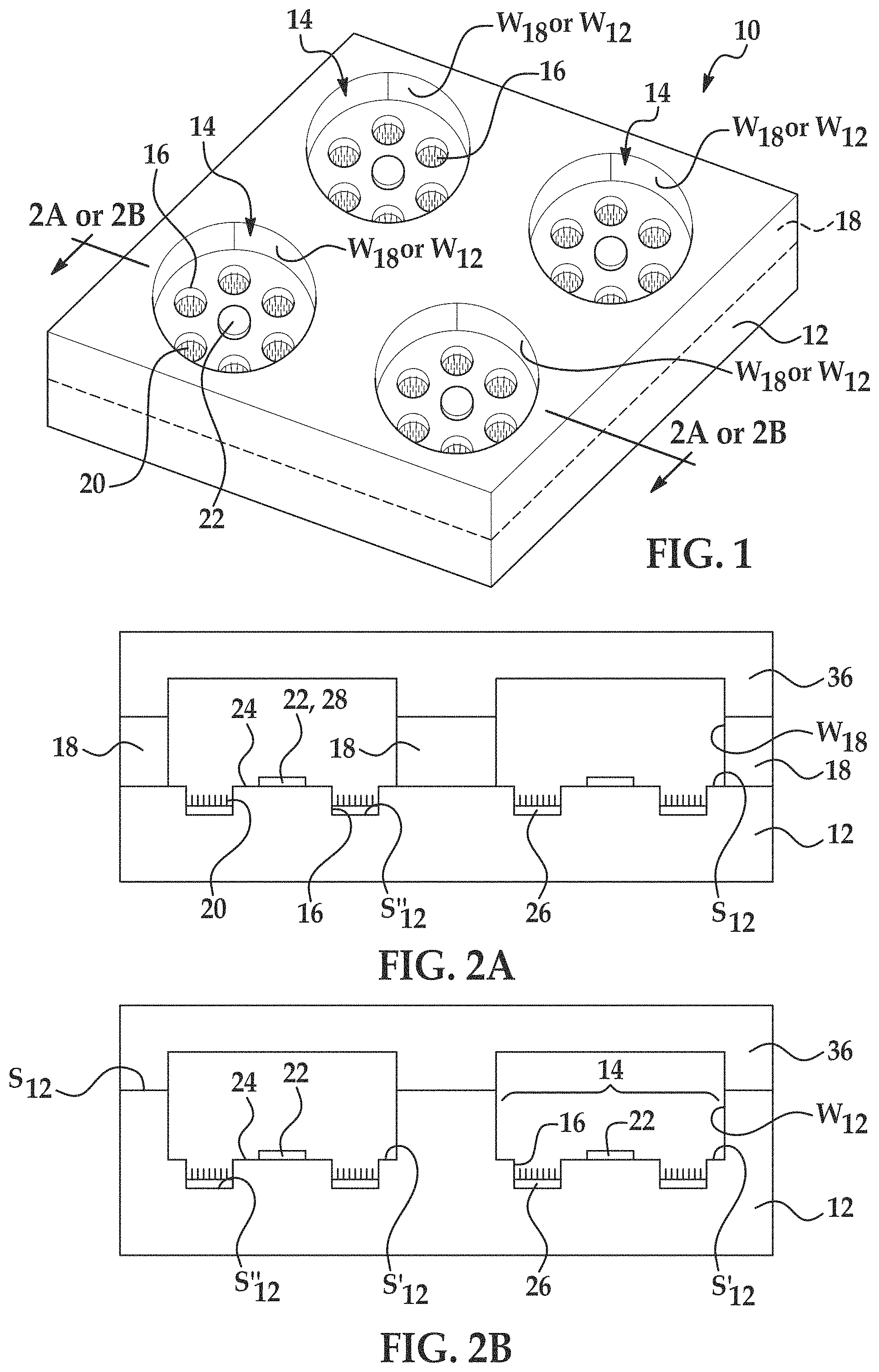 Patent US11779897 — Flow cells using sequencing-ready nucleic acid fragments attached to carrier beads immobilized at capture sites of a plurality of chambers — Figure 1