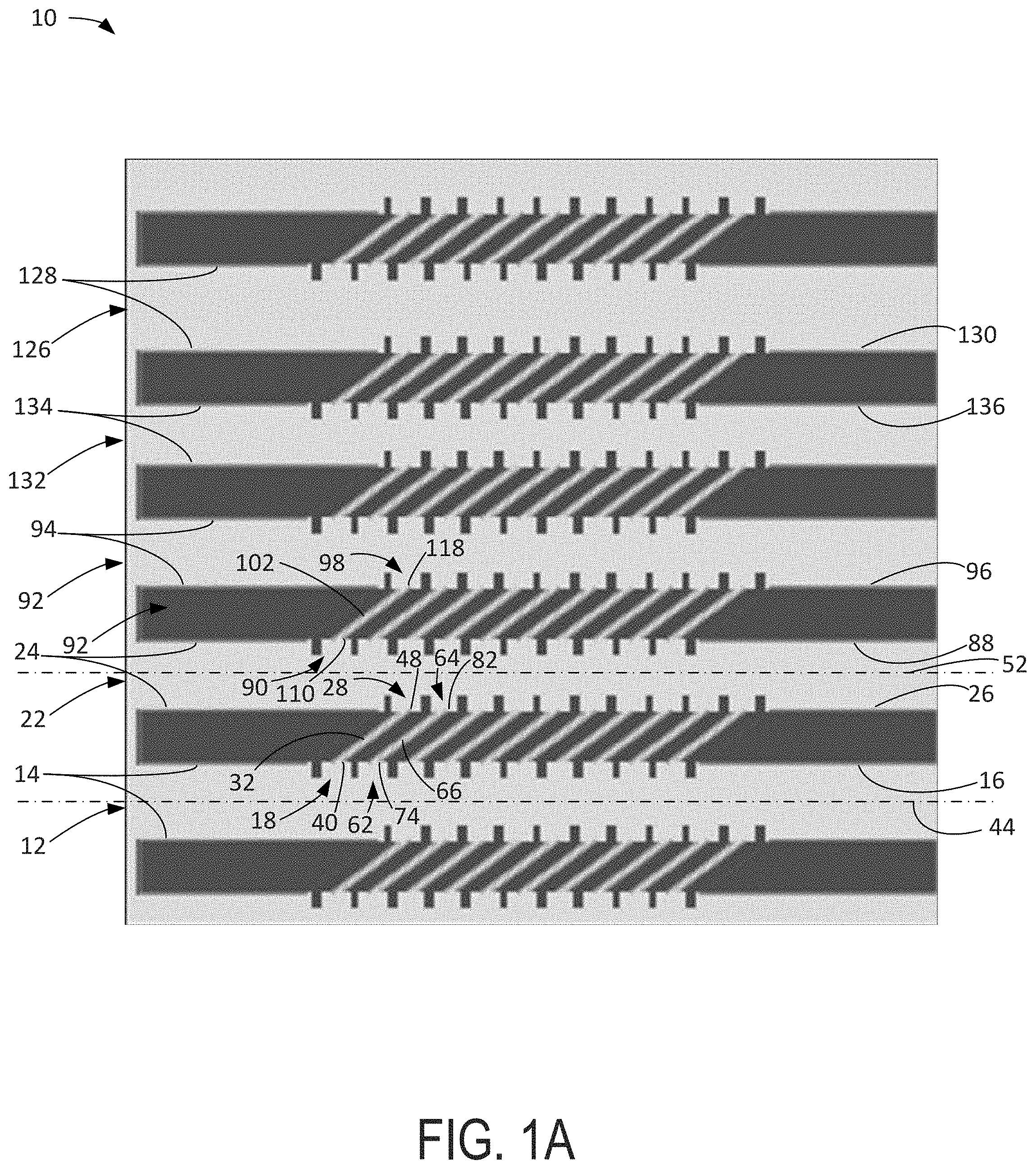 Patent US11779922 — System and method for en masse patterning of molecule structures — Figure 1