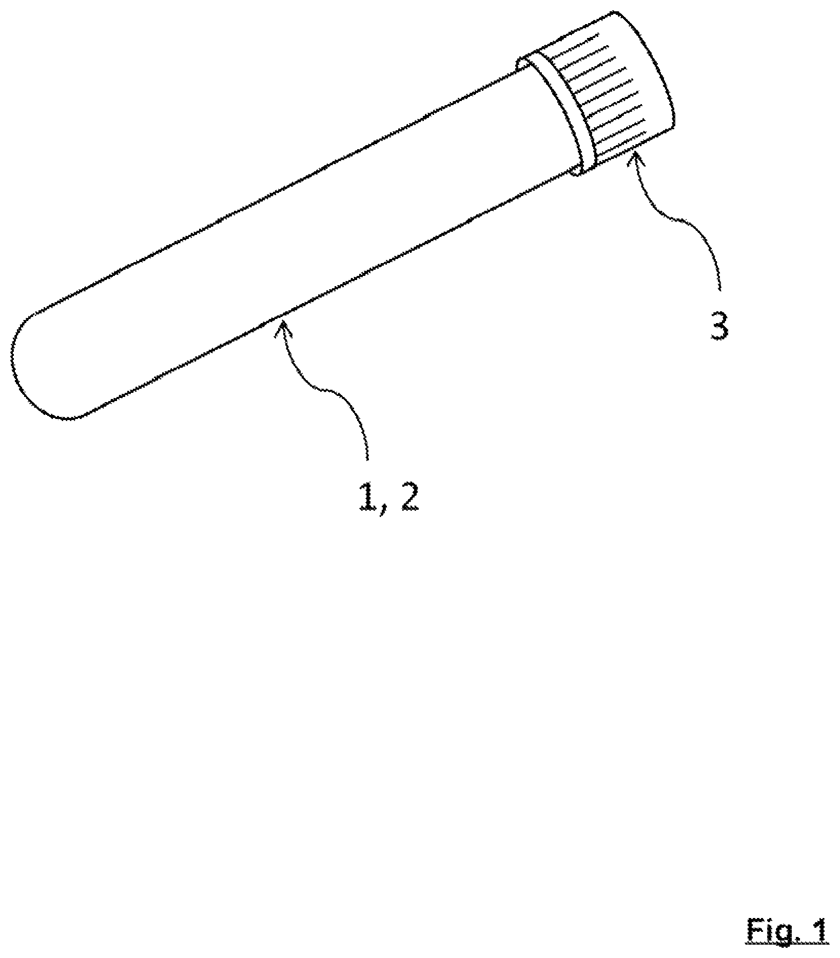 Patent US11779930 — Container for storing a bodily fluid — Figure 1