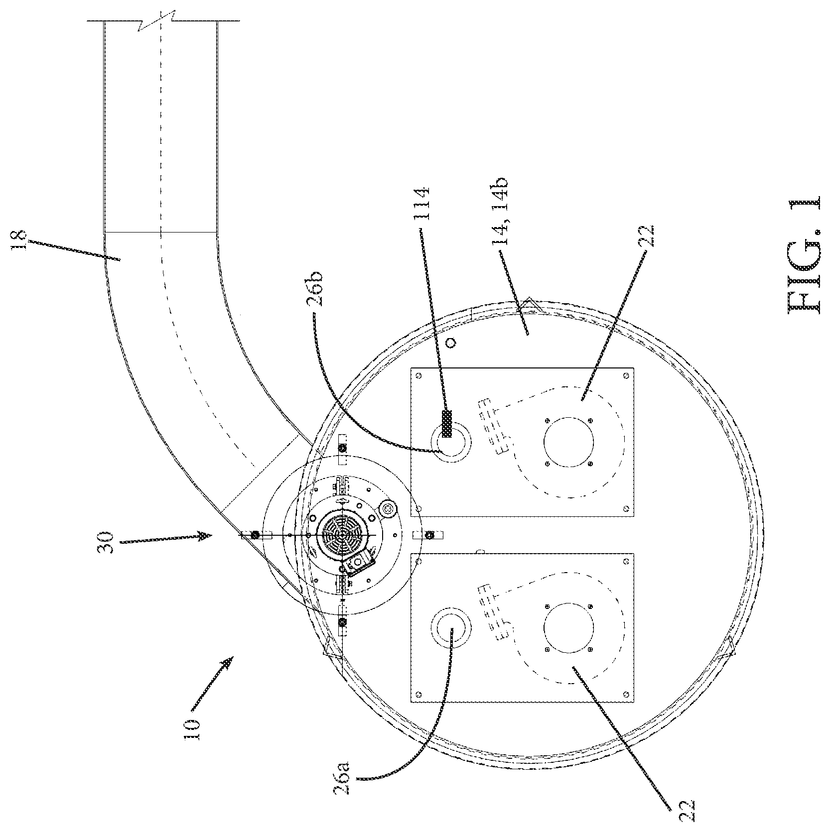 Patent US11779933 — Chip separator for separating clusters of chips — Figure 1