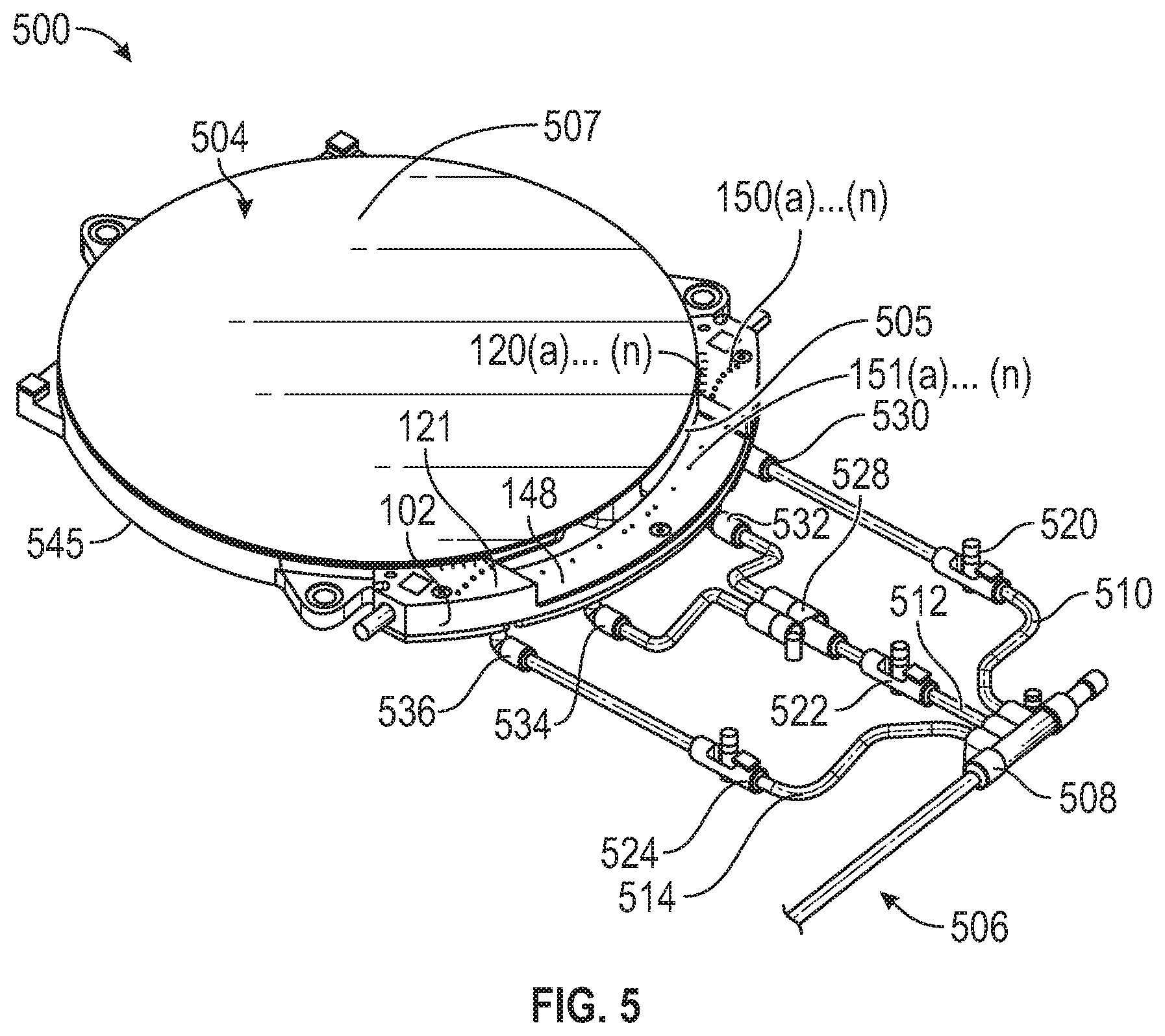 Patent US11779940 Figure 5 – Systems, methods and apparatus for dispensing fluid to an object