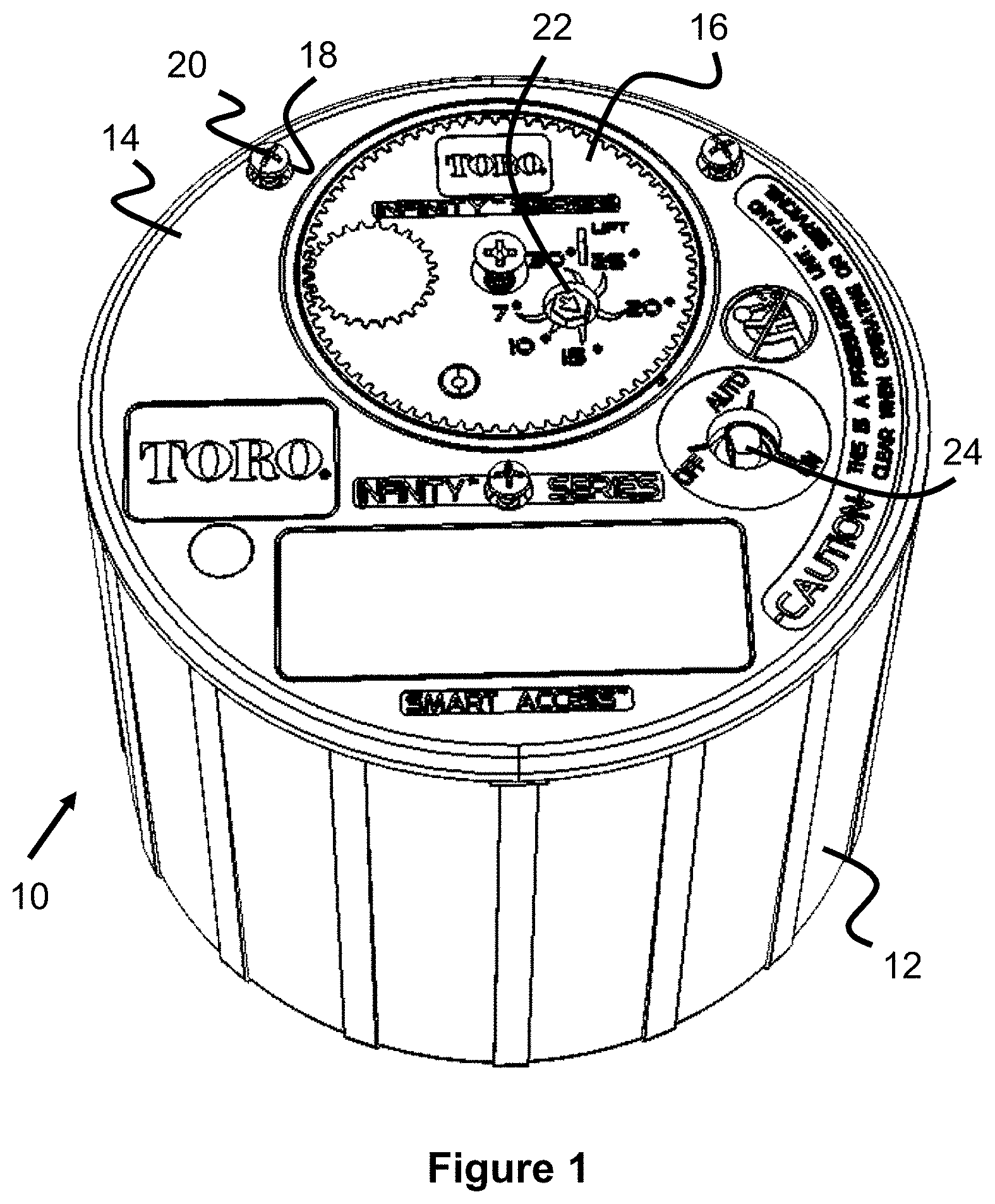Patent US11779948 Figure 1 – Bounce reducing cover for a sprinkler