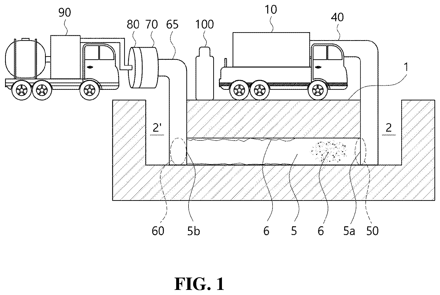 Patent US11779964 — Water pipe cleaning system using high-pressure nitrogen and water pipe cleaning method using same — Figure 1