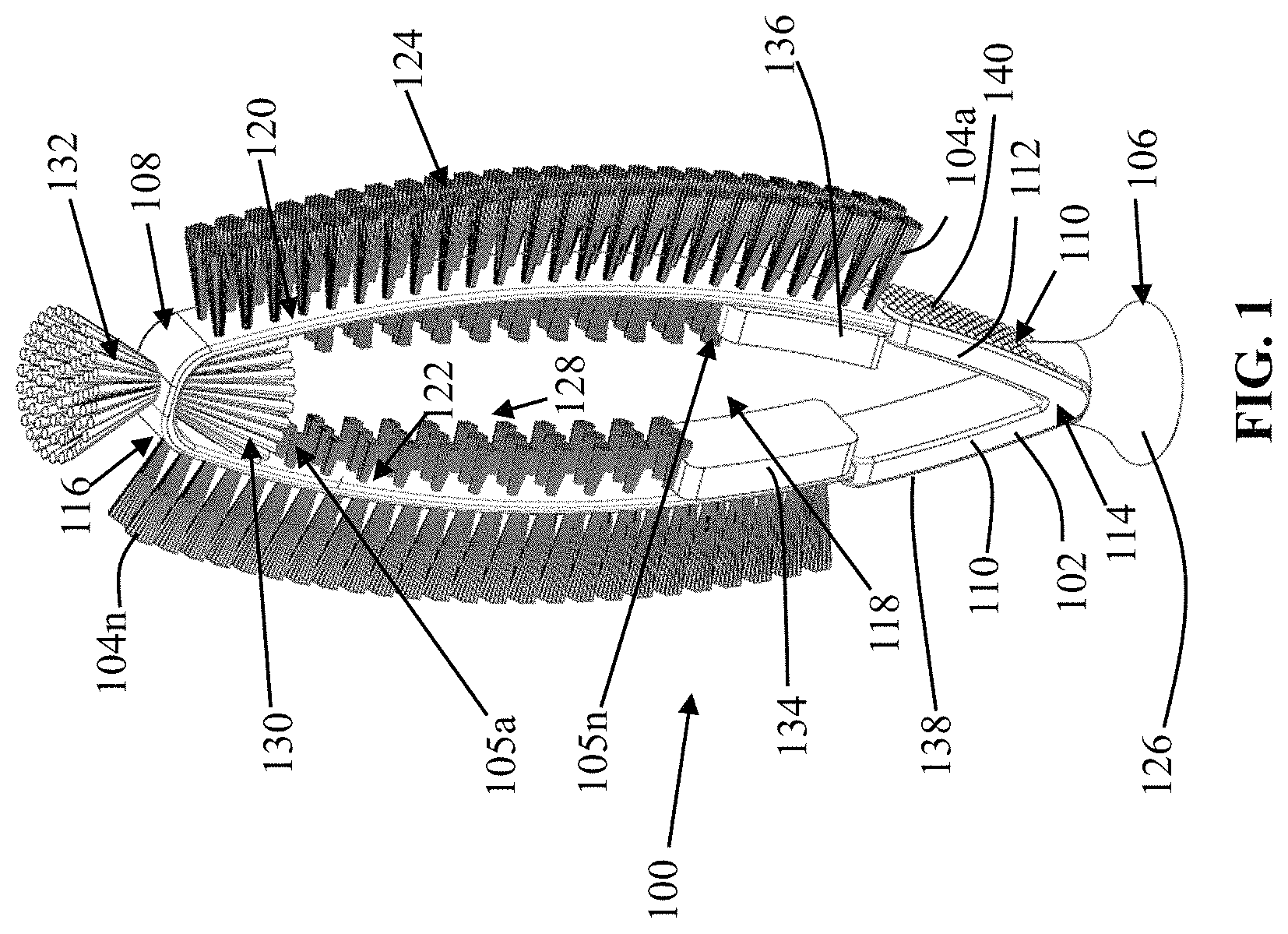 Patent US11779966 — Handheld bottle washer — Figure 1