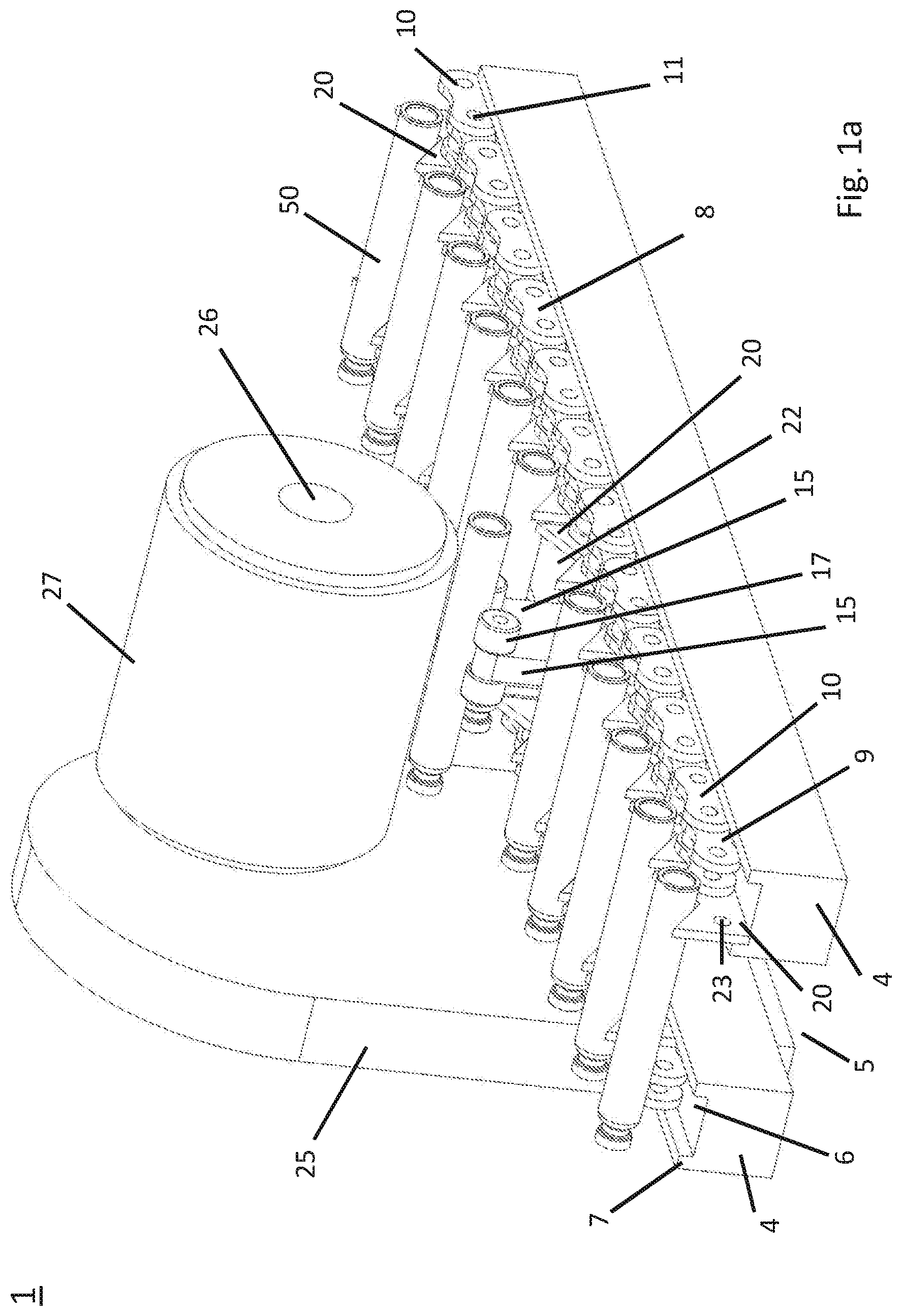 Patent US11779969 — Apparatus and process for processing of glass containers and process for manufacturing glass containers including such a processing — Figure 1