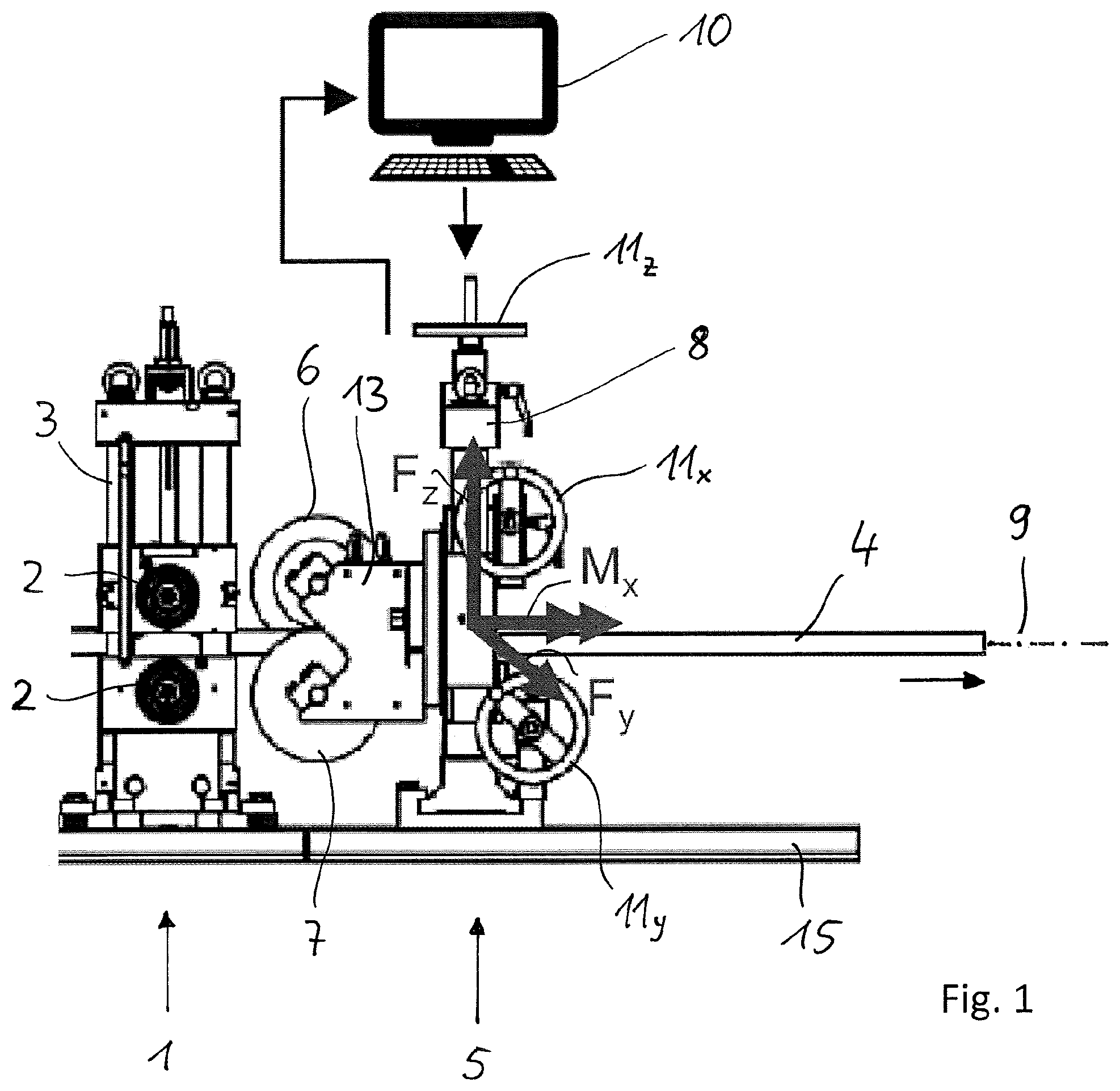Patent US11779974 Figure 1 – Profile straightening apparatus for a profiling system