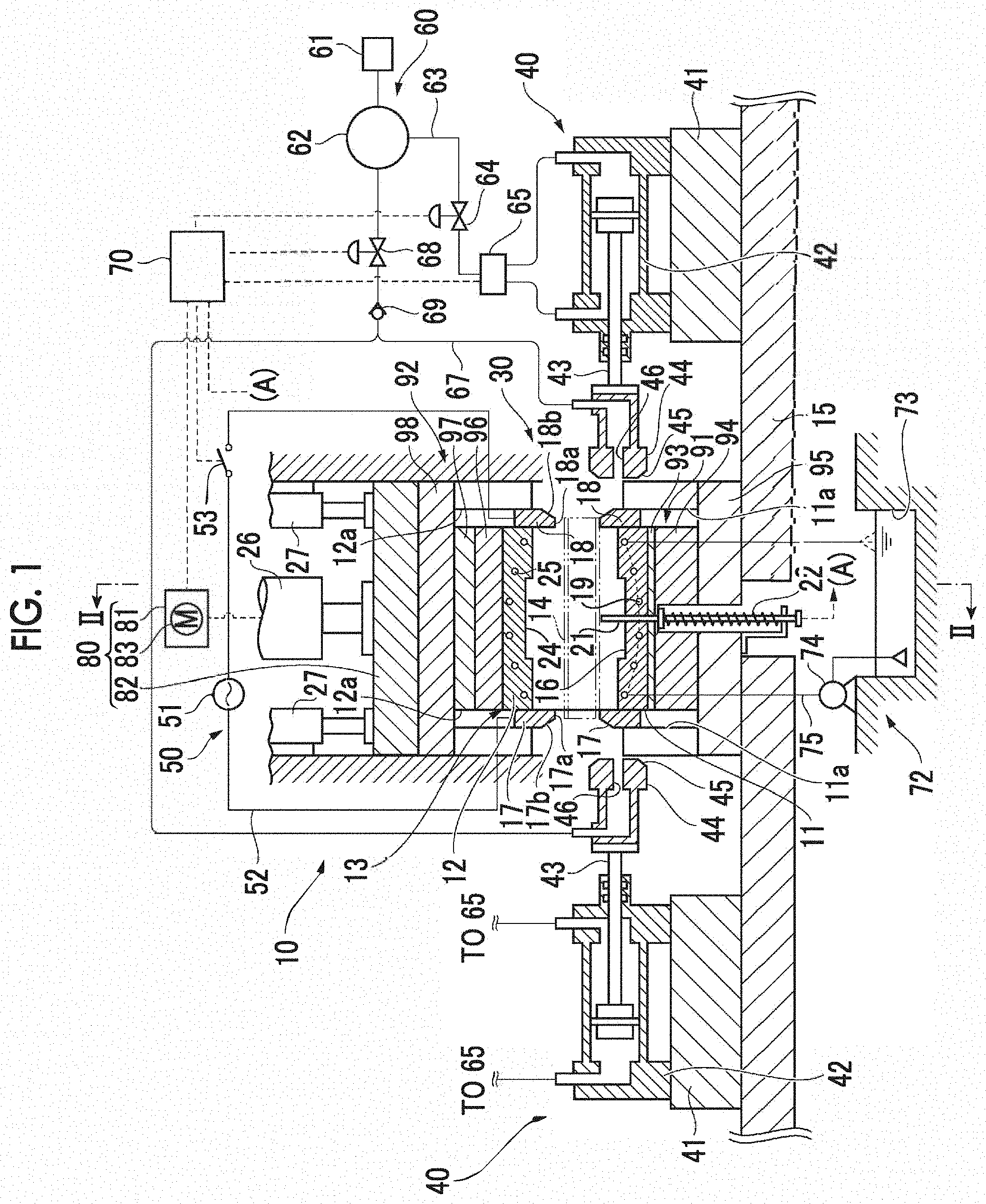 Patent US11779987 — Forming device — Figure 1