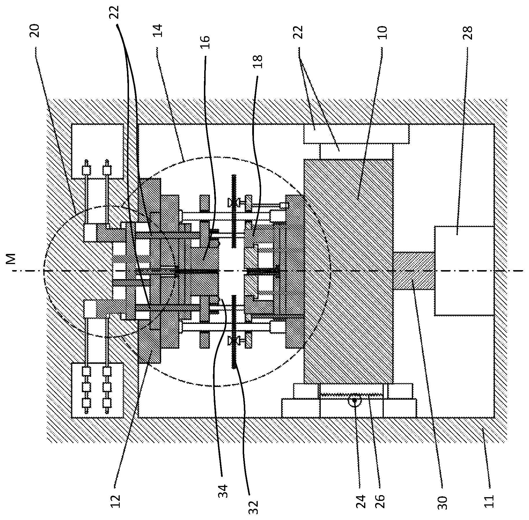Patent US11779988 — Fine blanking system and method of operating — Figure 1