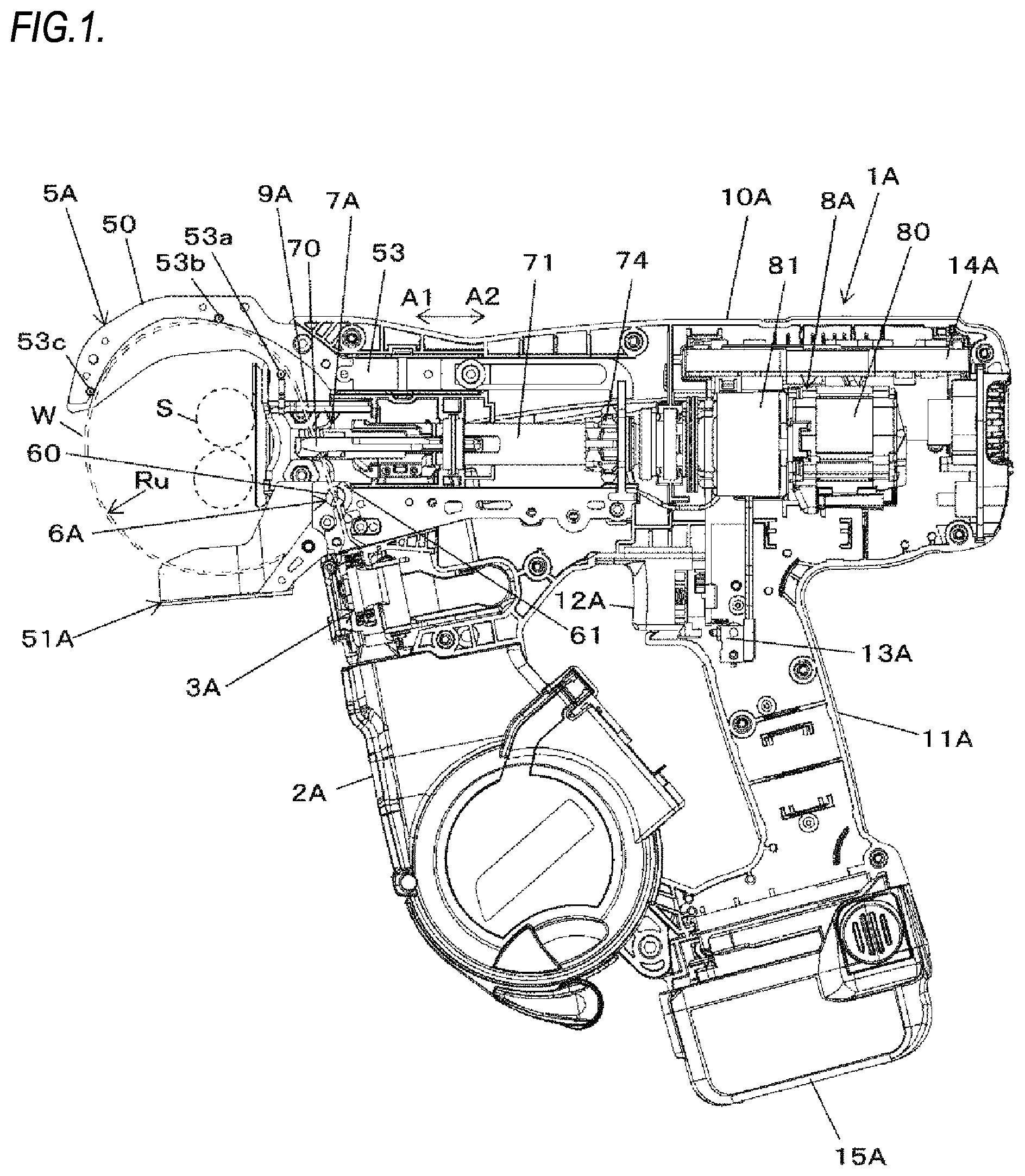 Patent US11779996 — Binding machine — Figure 1