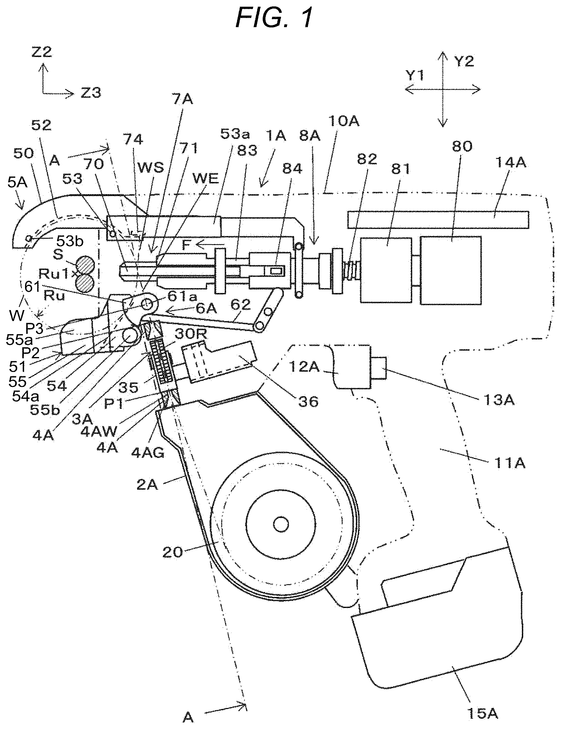 Patent US11779998 — Binding machine — Figure 1