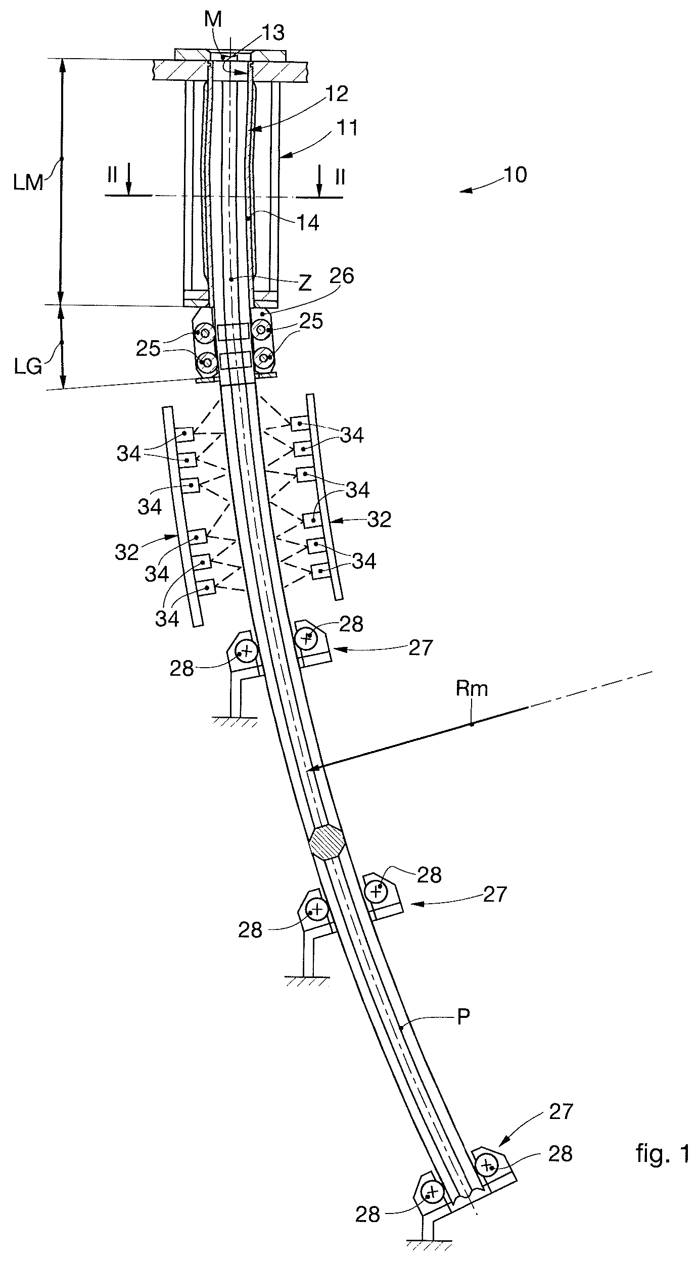Patent US11780001 — Crystallizer for the continuous casting of a metal product, and corresponding casting method — Figure 1