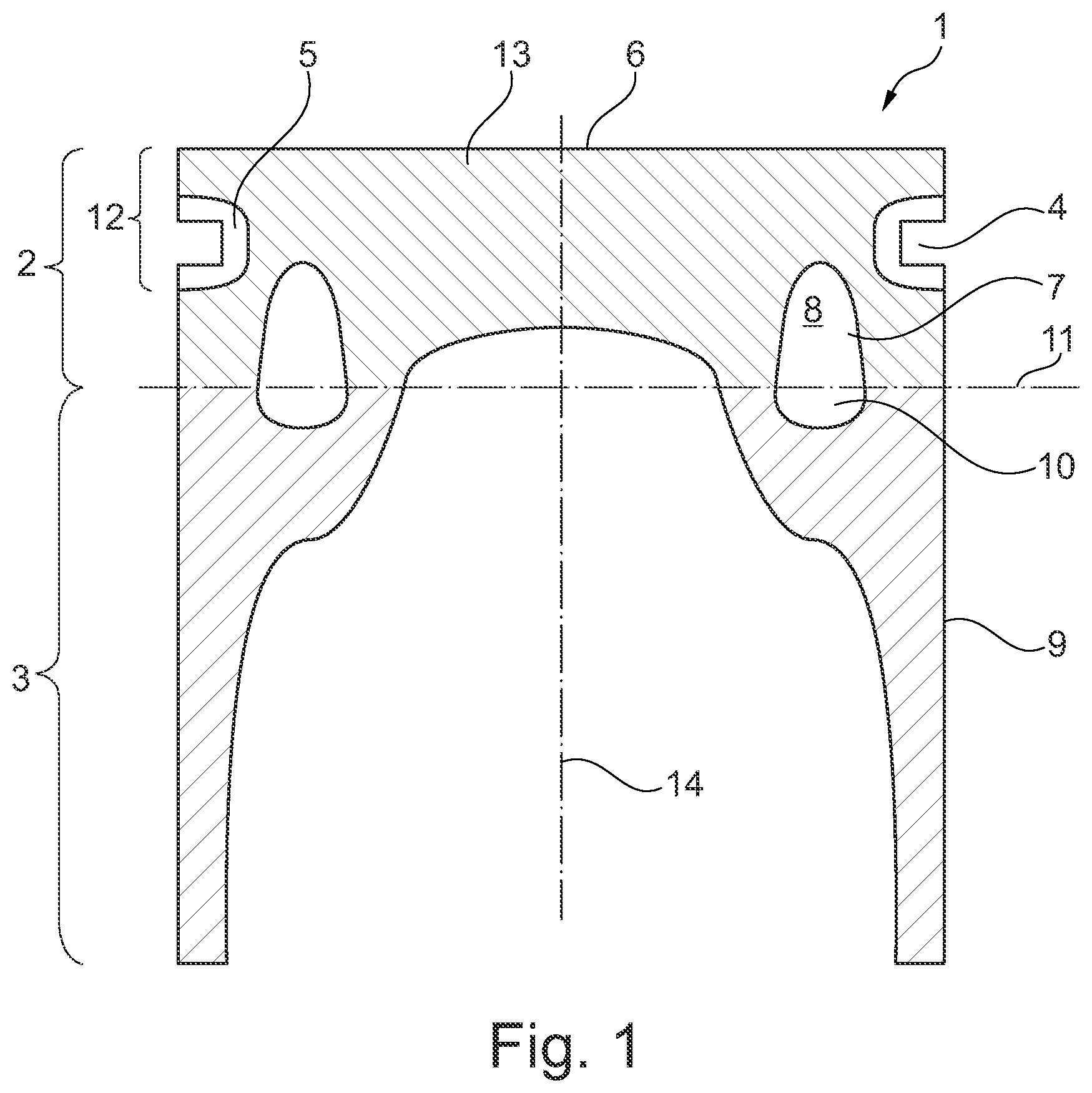Patent US11780009 — Method for producing a piston — Figure 1