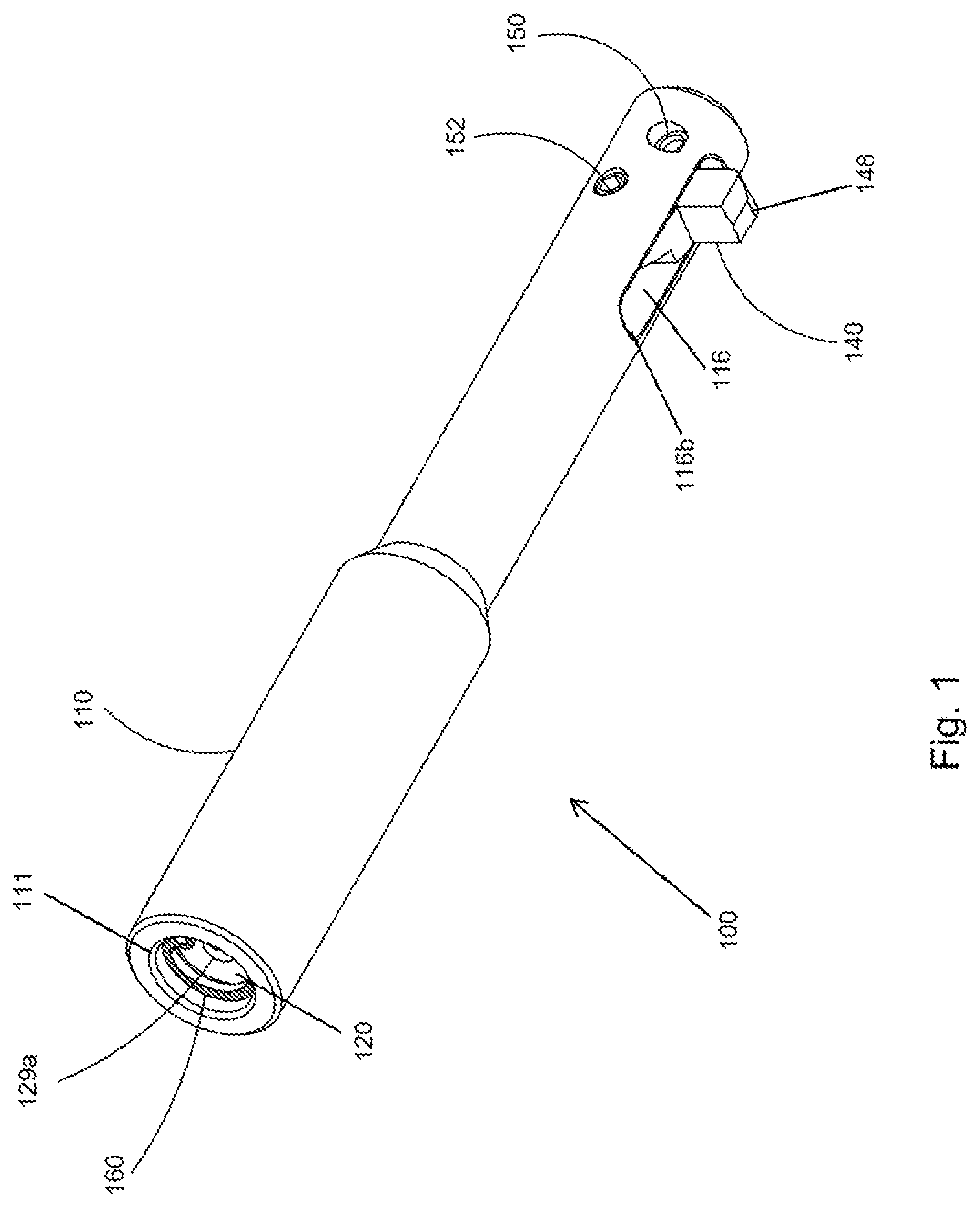 Patent US11780015 — Machining tool with deployable blade — Figure 1