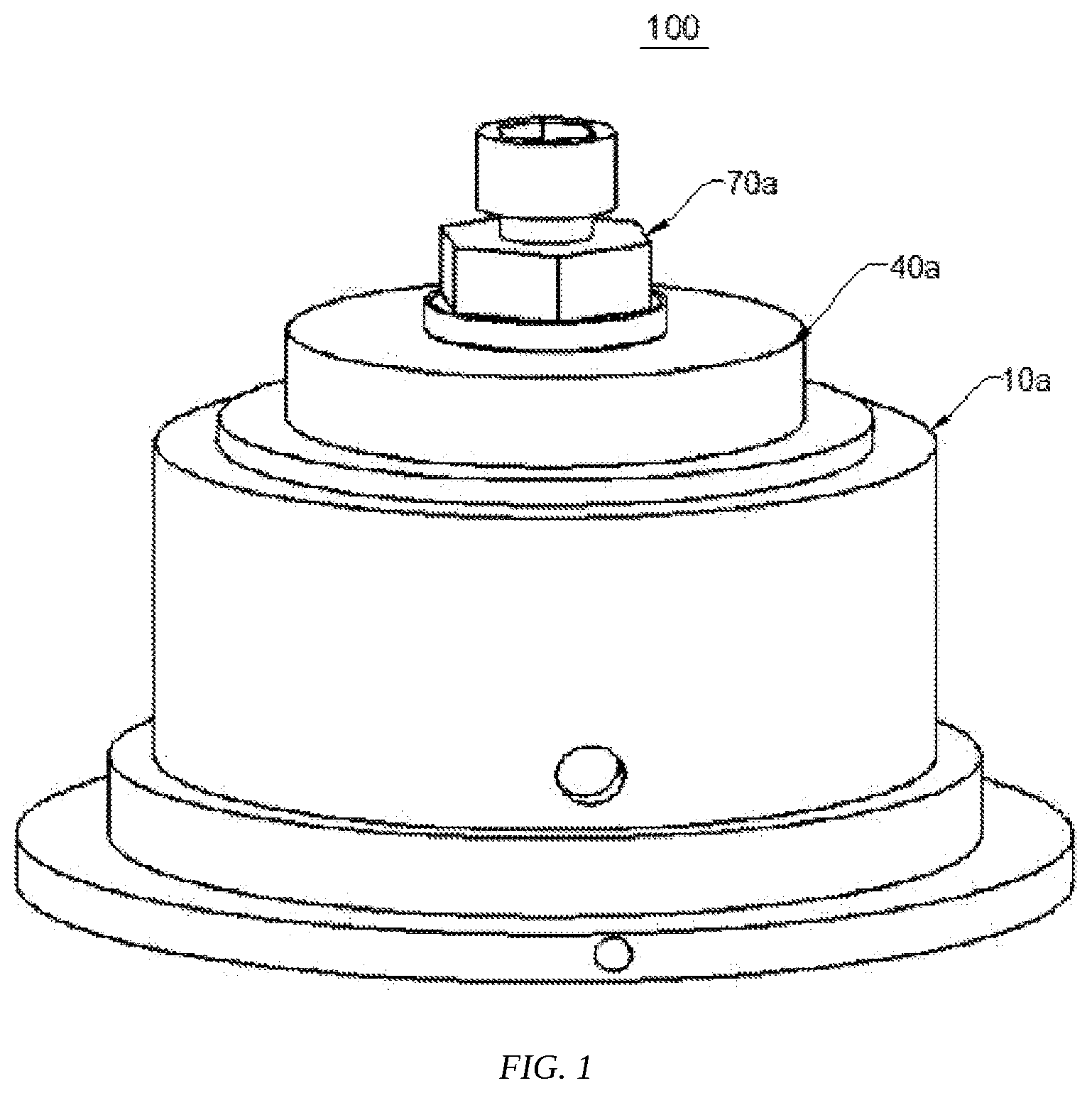 Patent US11780038 — Clamping device and machining method — Figure 1