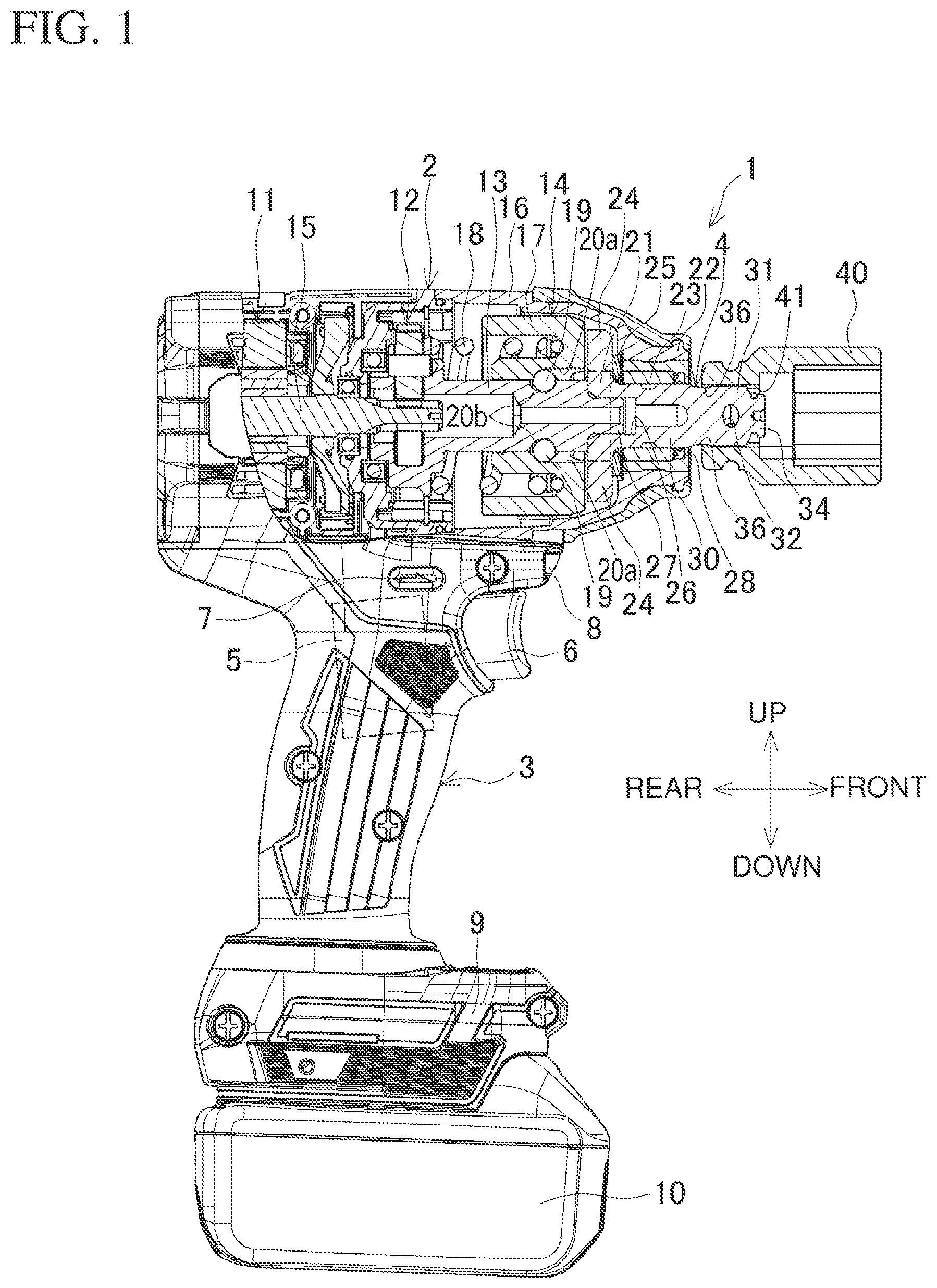 Patent US11780060 — Impact wrench — Figure 1