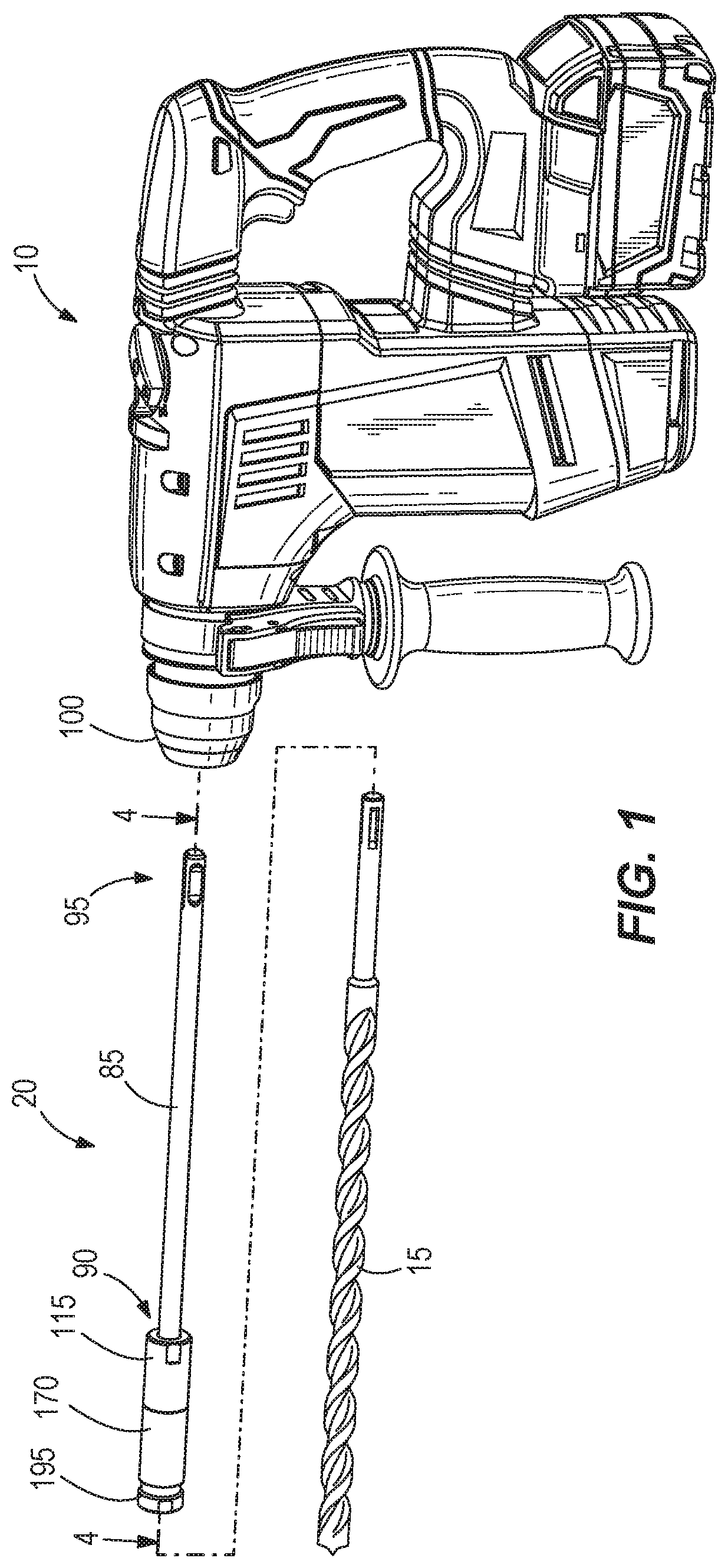 Patent US11780063 — Power tool to tool bit extension adapter — Figure 1