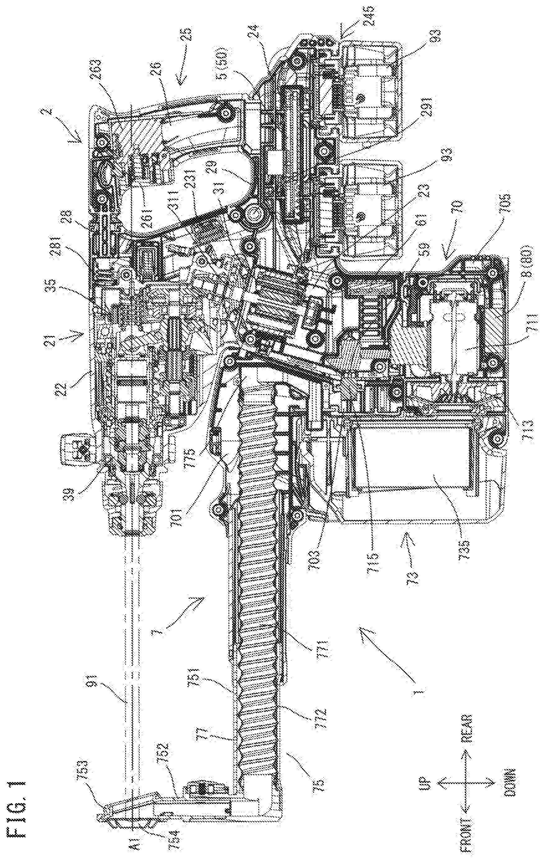 Patent US11780069 — Dust collecting system — Figure 1